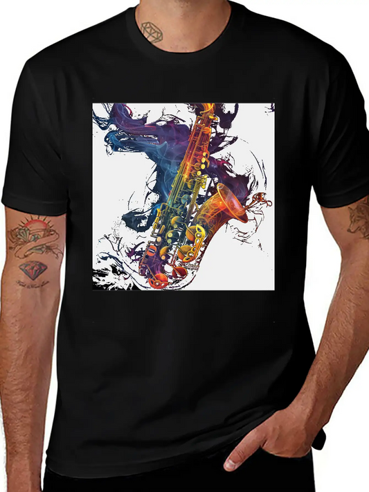 Saxophone Soft Cotton Short Sleeve Tee ¨C Unisex Wardrobe Staple