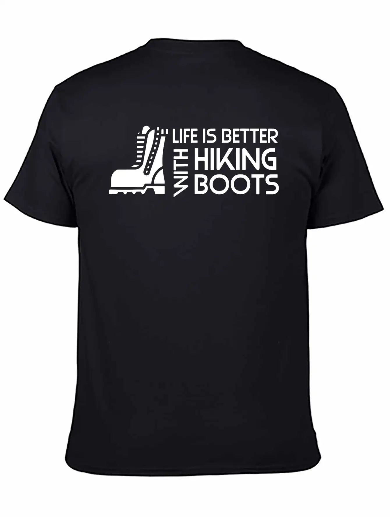 Sayings About Hiking Boots Hiking Lover Basic Graphic T-Shirt ¨C Daily Comfort In Soft Cotton
