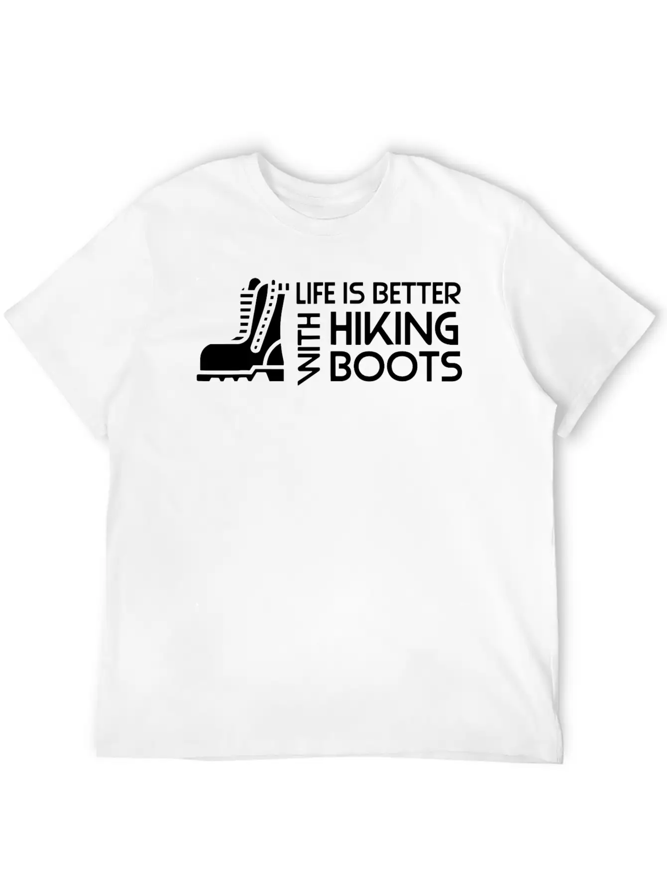 Sayings About Hiking Boots Hiking Lover Basic Graphic T-Shirt ¨C Daily Comfort In Soft Cotton