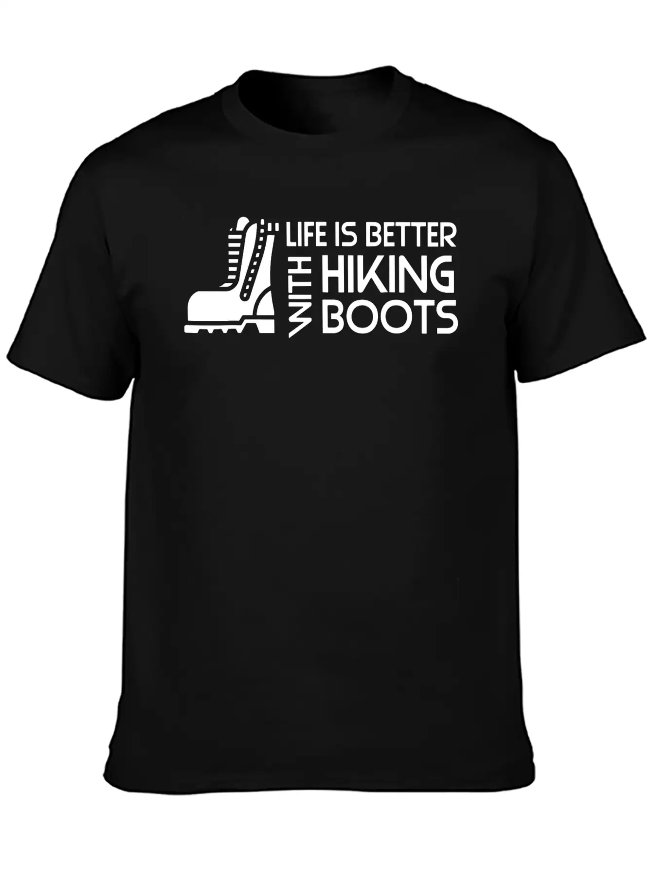 Sayings About Hiking Boots Hiking Lover Basic Graphic T-Shirt ¨C Daily Comfort In Soft Cotton