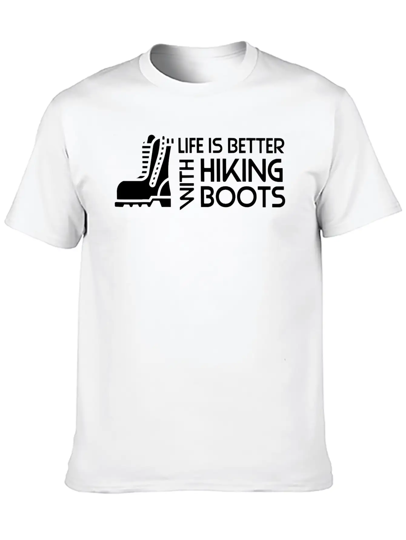 Sayings About Hiking Boots Hiking Lover Basic Graphic T-Shirt ¨C Daily Comfort In Soft Cotton