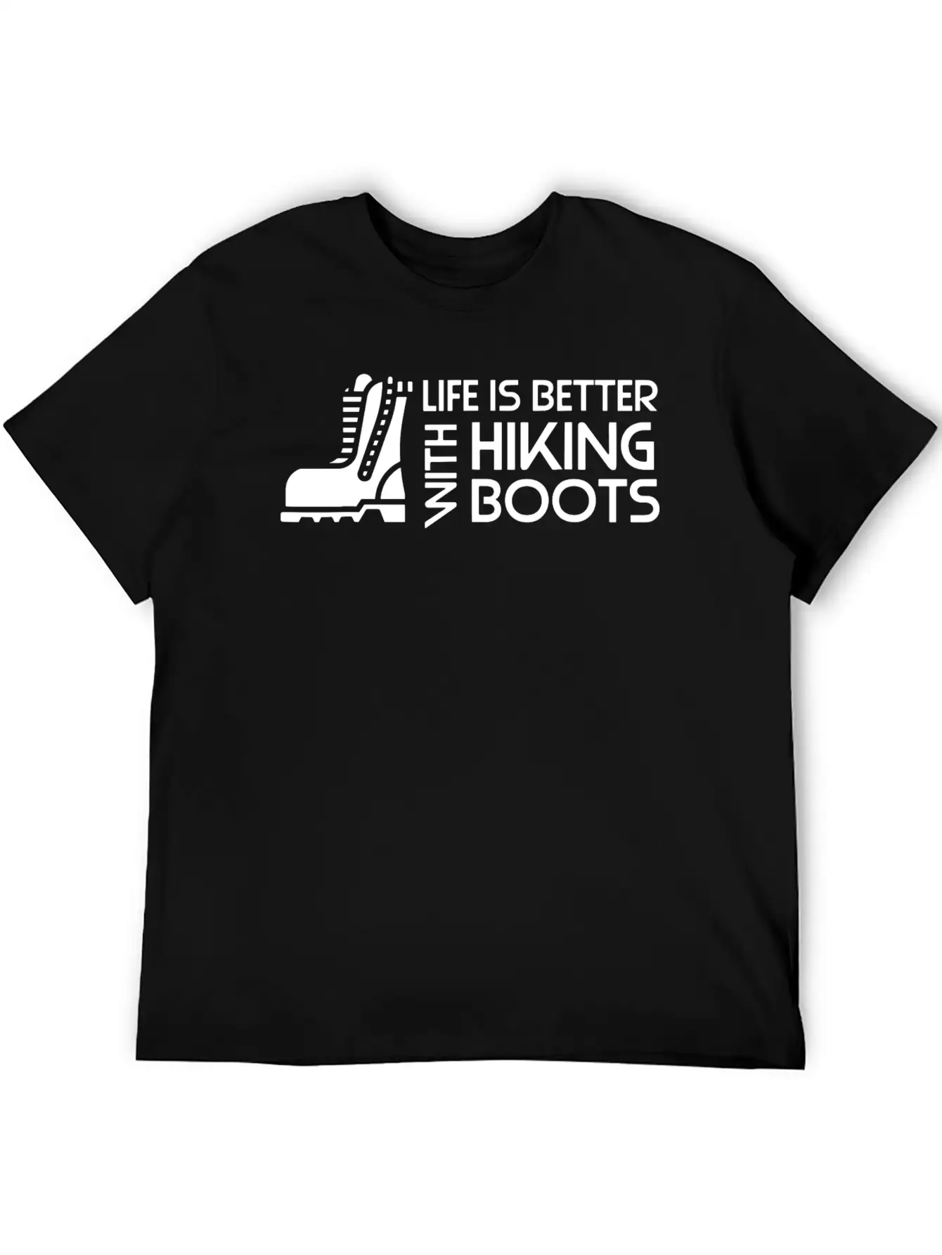 Sayings About Hiking Boots Hiking Lover Basic Graphic T-Shirt ¨C Daily Comfort In Soft Cotton