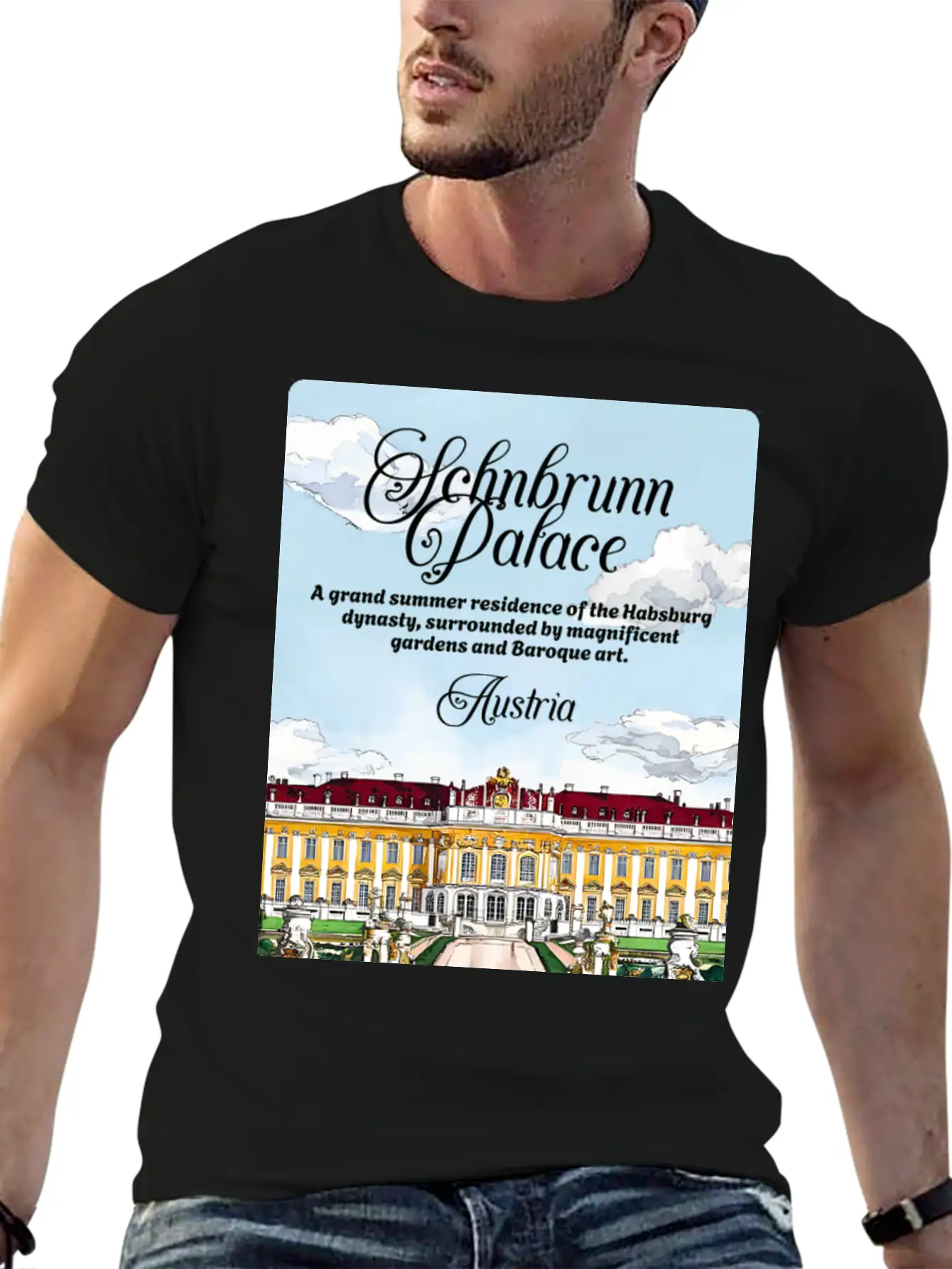Sch?nbrunn Habsburg Dynasty Austria V2 Essential Cotton Tee For Daily Outfits ¨C Unisex Style