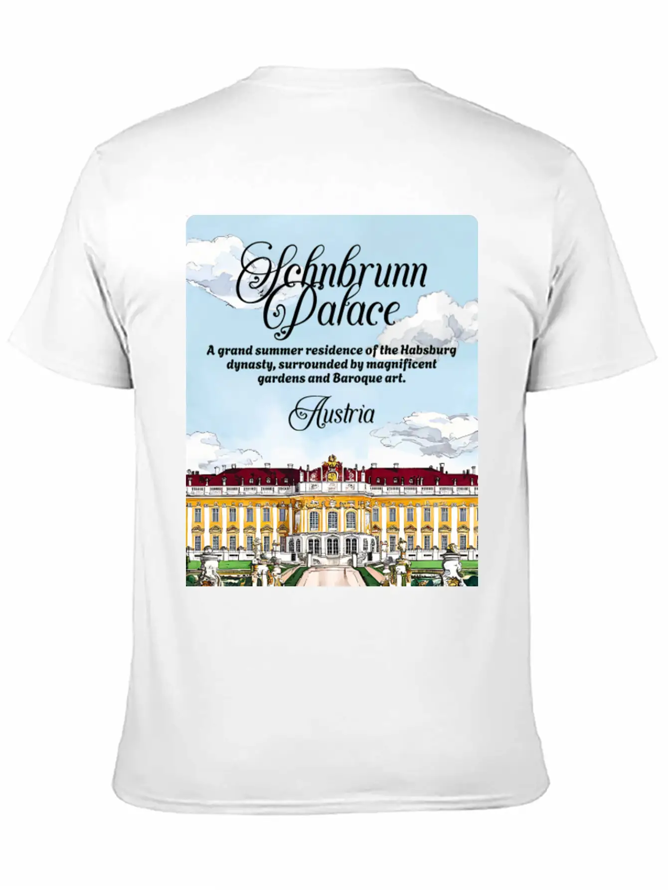 Sch?nbrunn Habsburg Dynasty Austria V2 Essential Cotton Tee For Daily Outfits ¨C Unisex Style