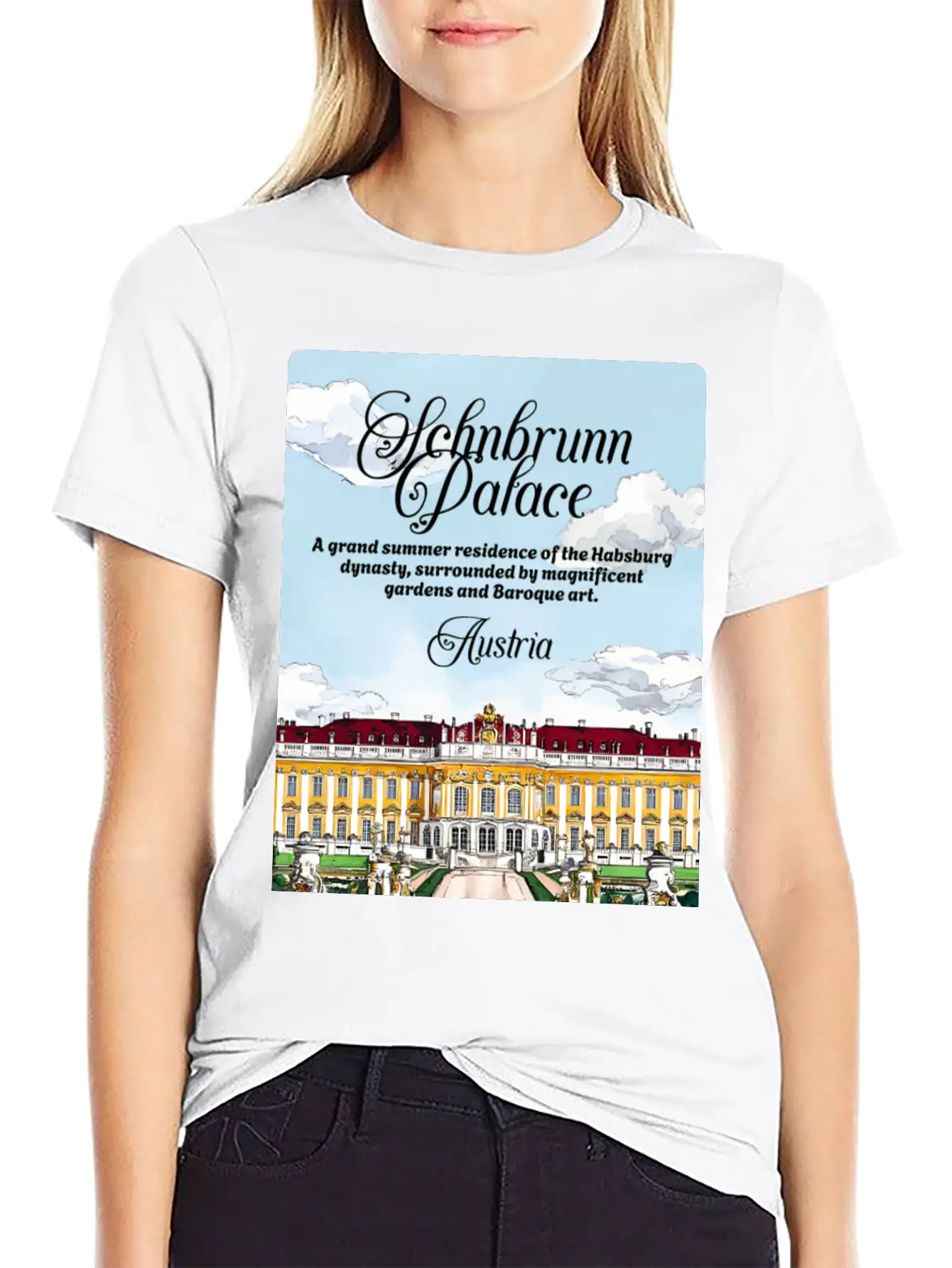 Sch?nbrunn Habsburg Dynasty Austria V2 Essential Cotton Tee For Daily Outfits ¨C Unisex Style