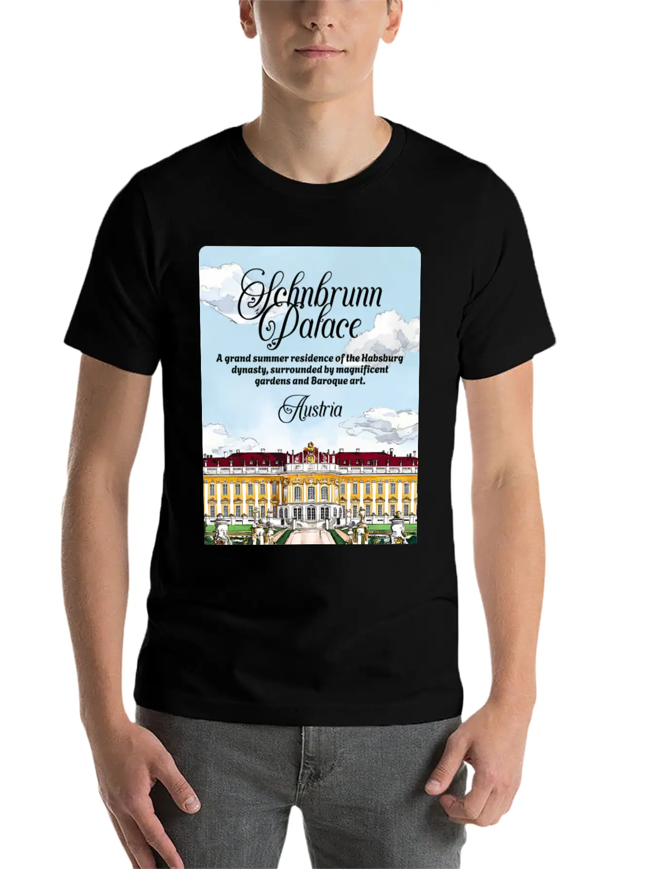 Sch?nbrunn Habsburg Dynasty Austria V2 Essential Cotton Tee For Daily Outfits ¨C Unisex Style