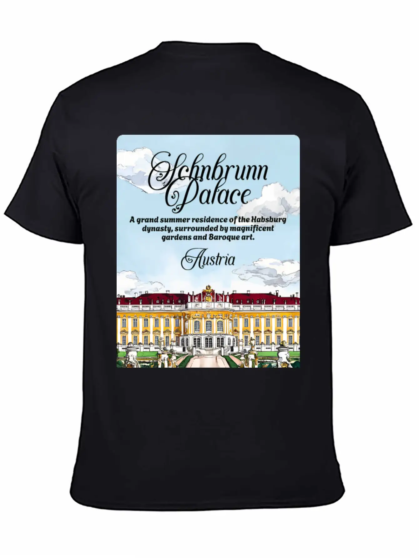 Sch?nbrunn Habsburg Dynasty Austria V2 Essential Cotton Tee For Daily Outfits ¨C Unisex Style