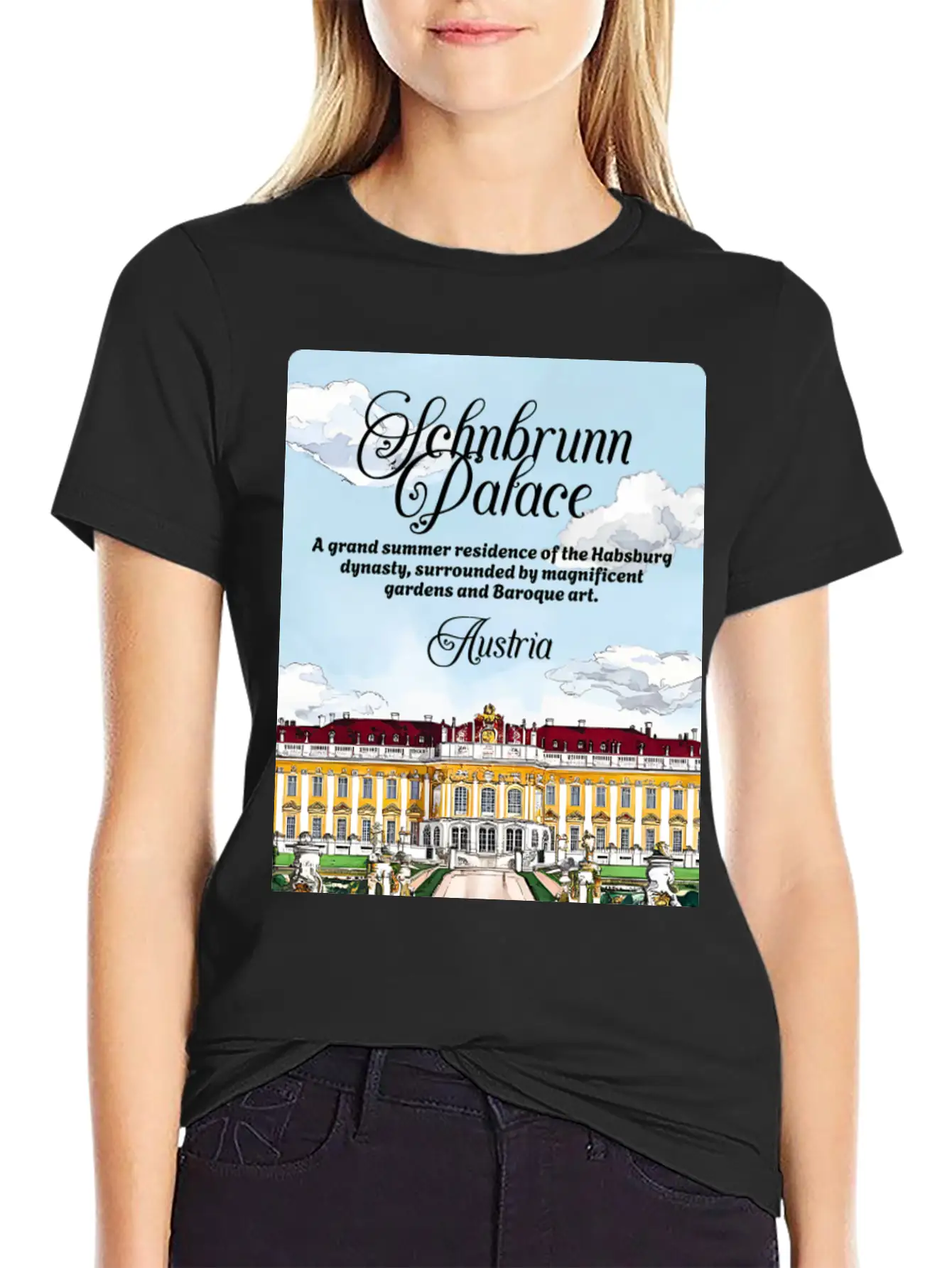 Sch?nbrunn Habsburg Dynasty Austria V2 Essential Cotton Tee For Daily Outfits ¨C Unisex Style