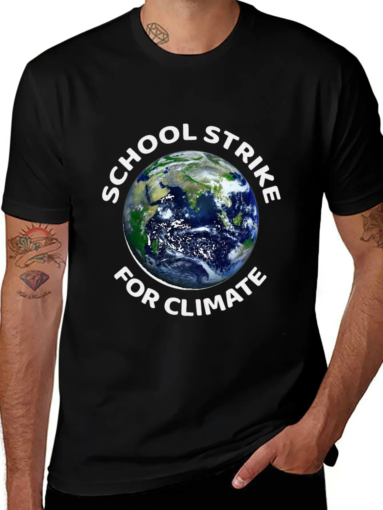 School Strike For Climate Essential Cotton Tee For Daily Outfits ¨C Unisex Style