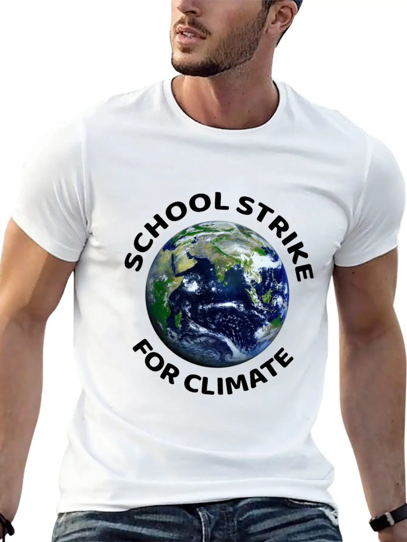 School Strike For Climate Essential Cotton Tee For Daily Outfits ¨C Unisex Style