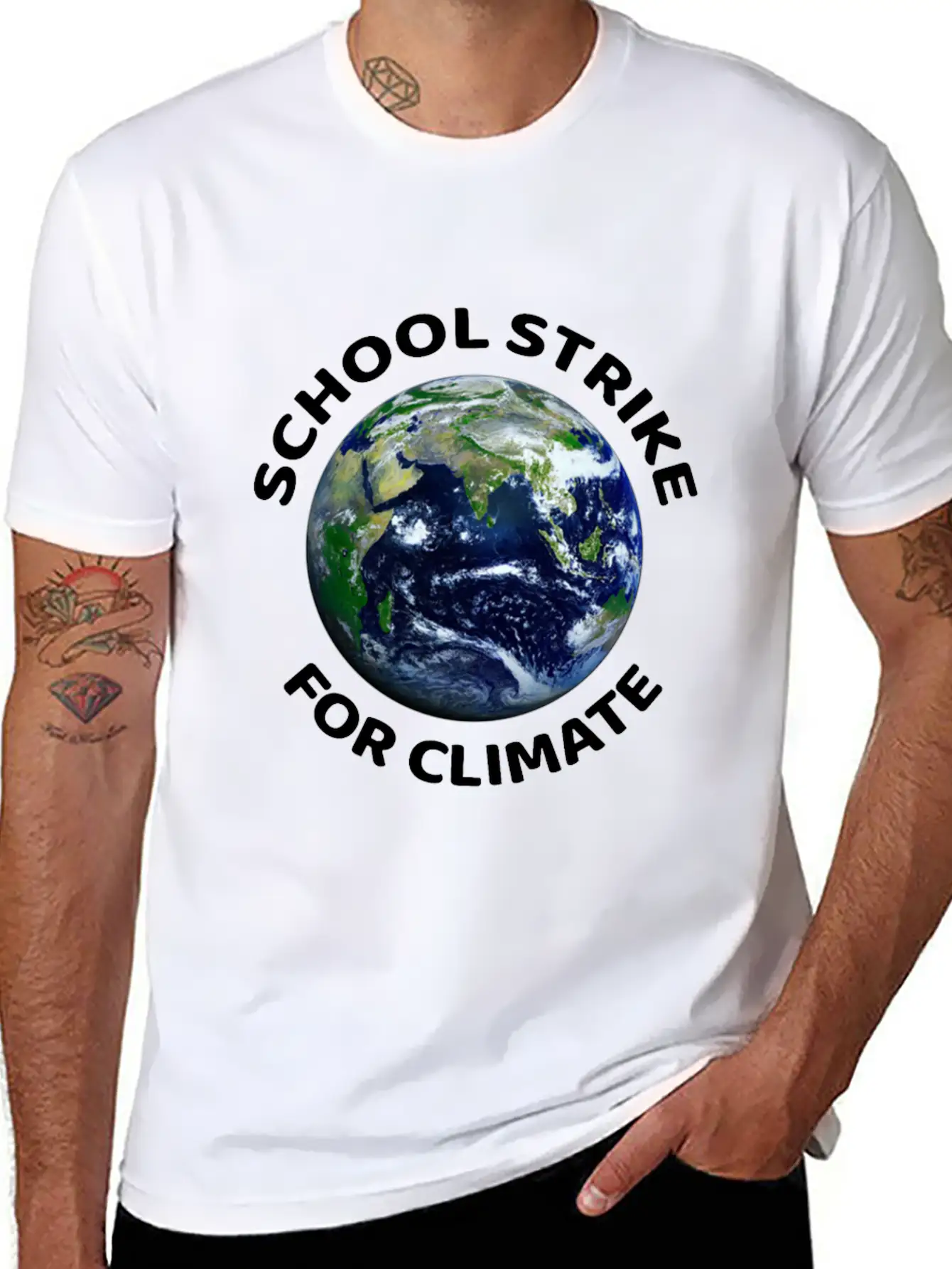 School Strike For Climate Essential Cotton Tee For Daily Outfits ¨C Unisex Style