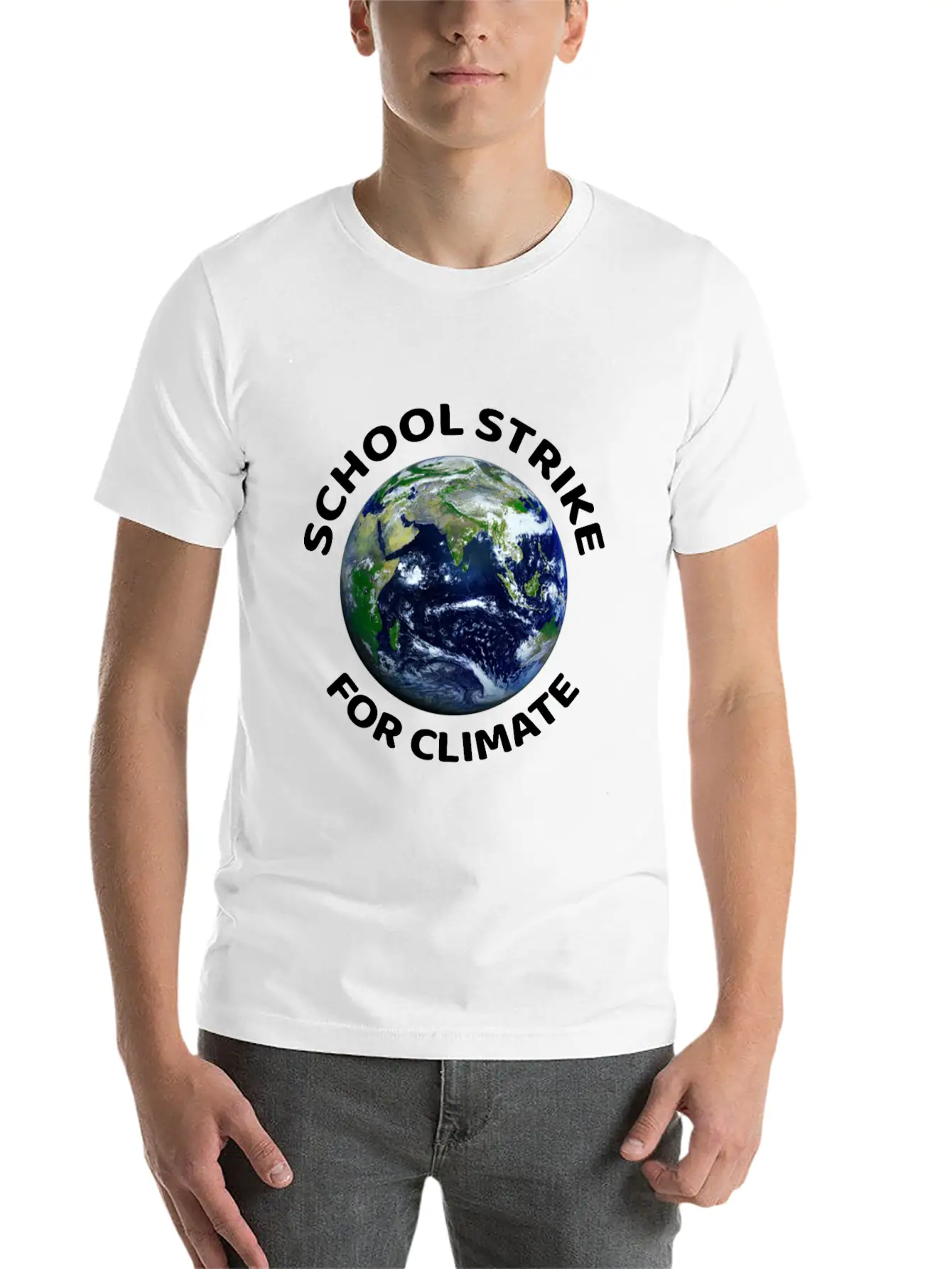 School Strike For Climate Essential Cotton Tee For Daily Outfits ¨C Unisex Style