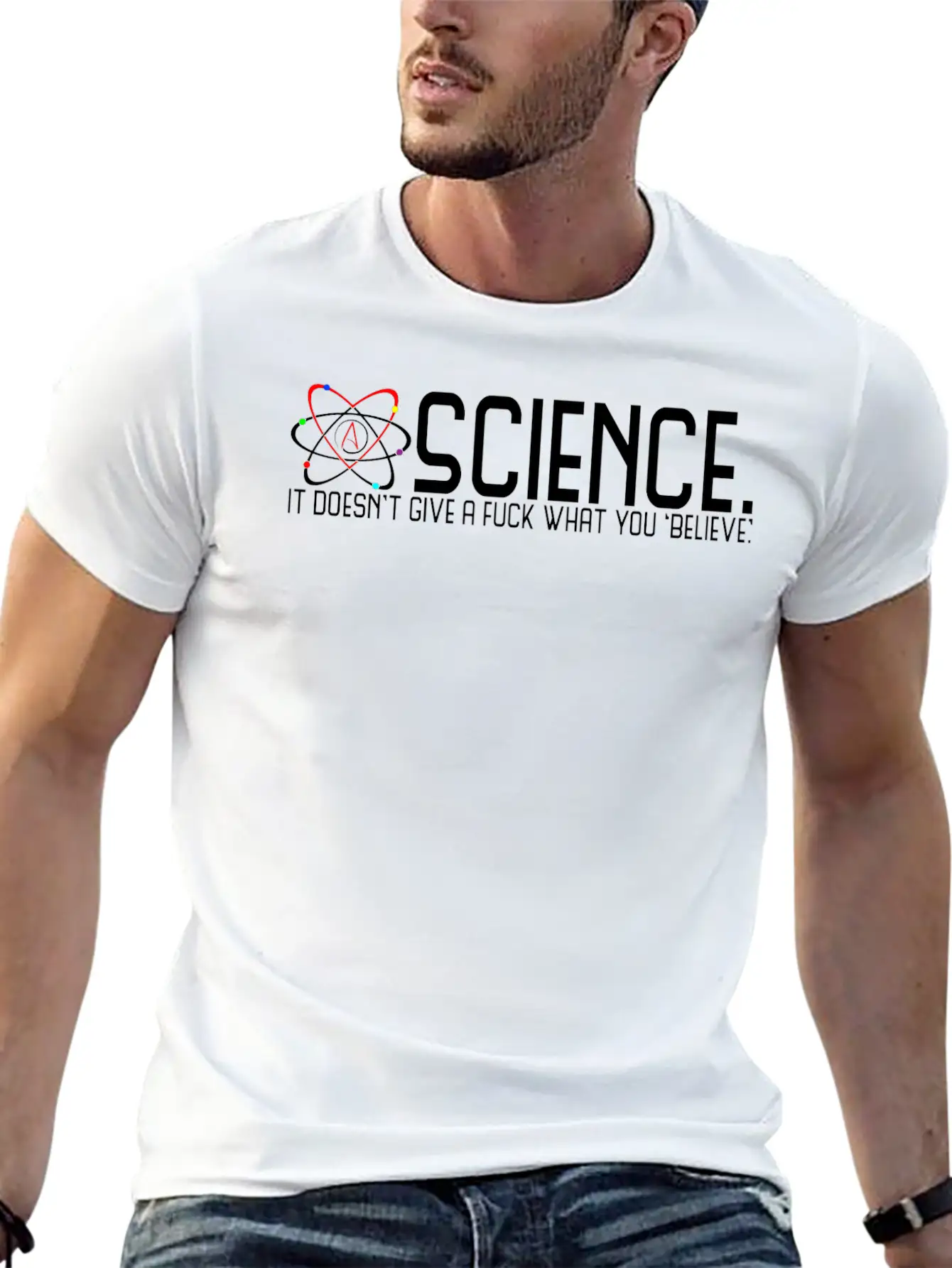 Science Doesn't Give A Fuck Essential Cotton Tee For Daily Outfits ¨C Unisex Style