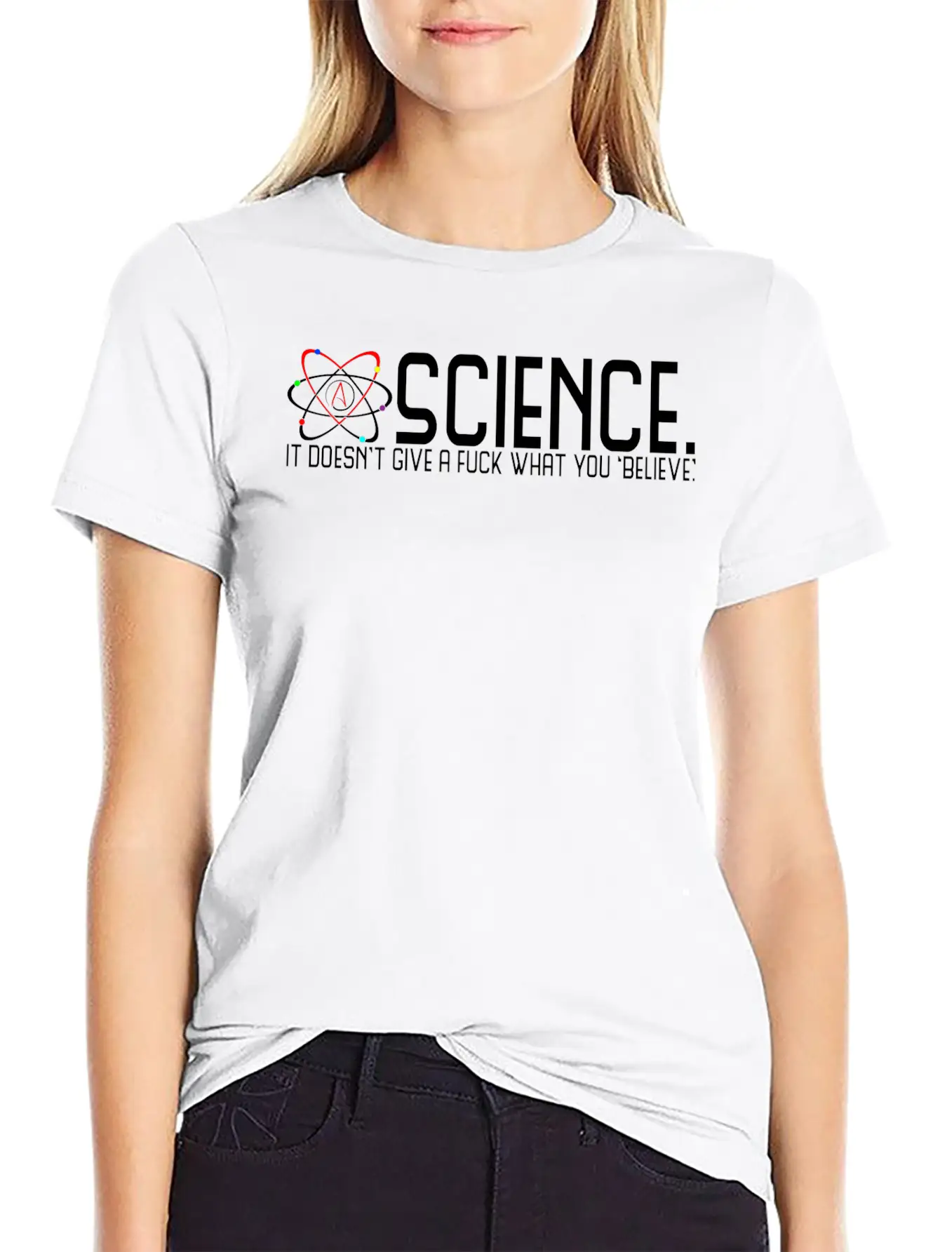 Science Doesn't Give A Fuck Essential Cotton Tee For Daily Outfits ¨C Unisex Style