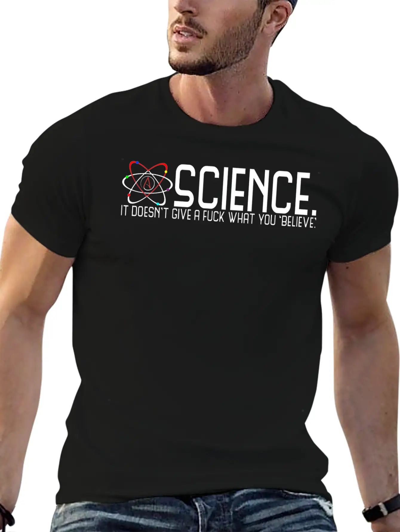 Science Doesn't Give A Fuck Essential Cotton Tee For Daily Outfits ¨C Unisex Style