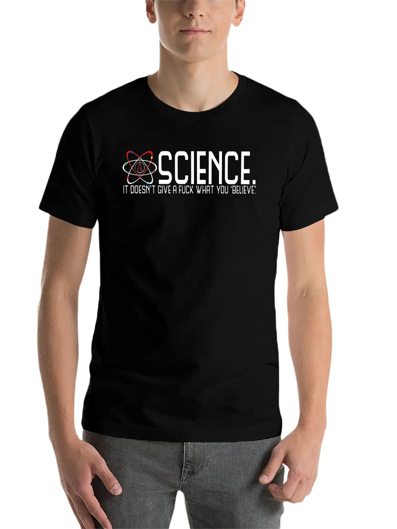 Science Doesn't Give A Fuck Essential Cotton Tee For Daily Outfits ¨C Unisex Style
