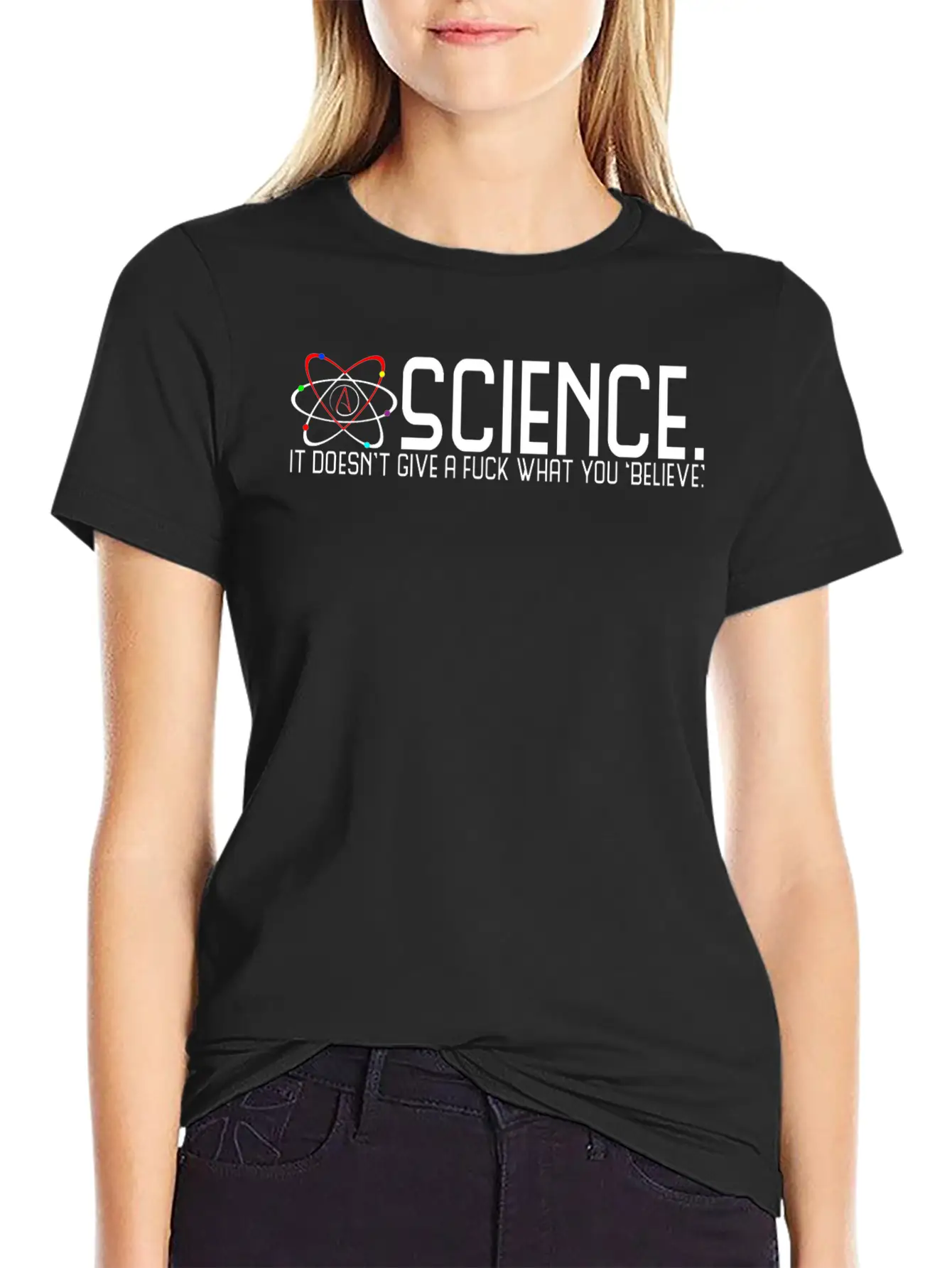 Science Doesn't Give A Fuck Essential Cotton Tee For Daily Outfits ¨C Unisex Style