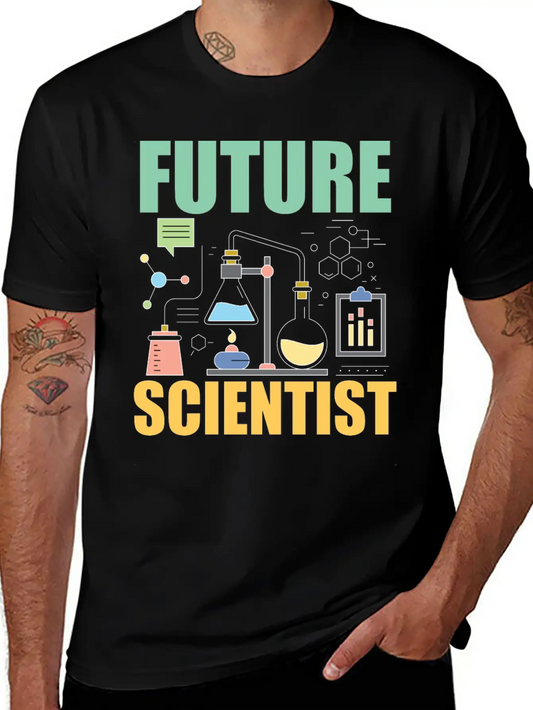 Science Funny - Future Scientist Basic Graphic T-Shirt ¨C Daily Comfort In Soft Cotton