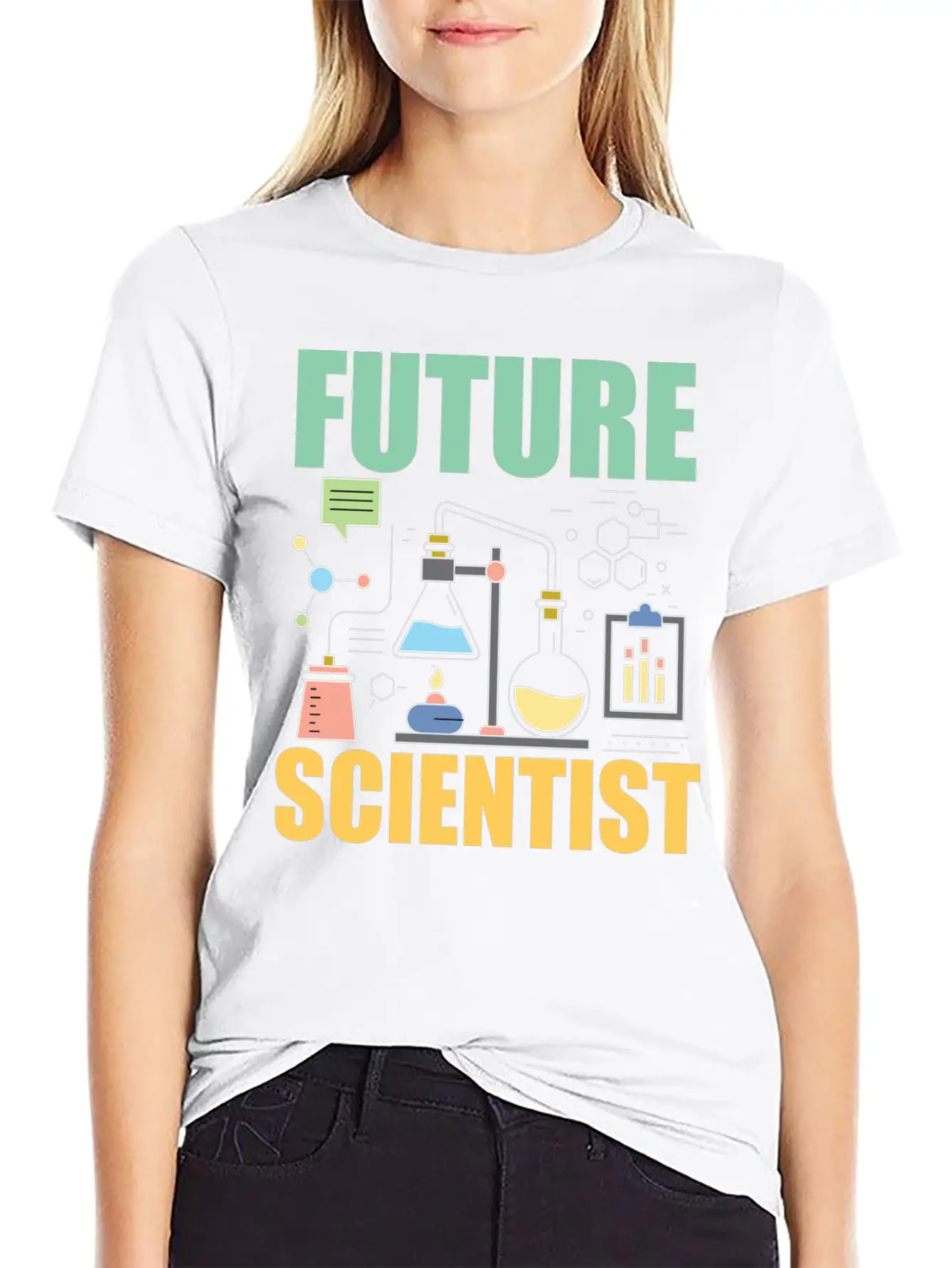 Science Funny - Future Scientist Basic Graphic T-Shirt ¨C Daily Comfort In Soft Cotton