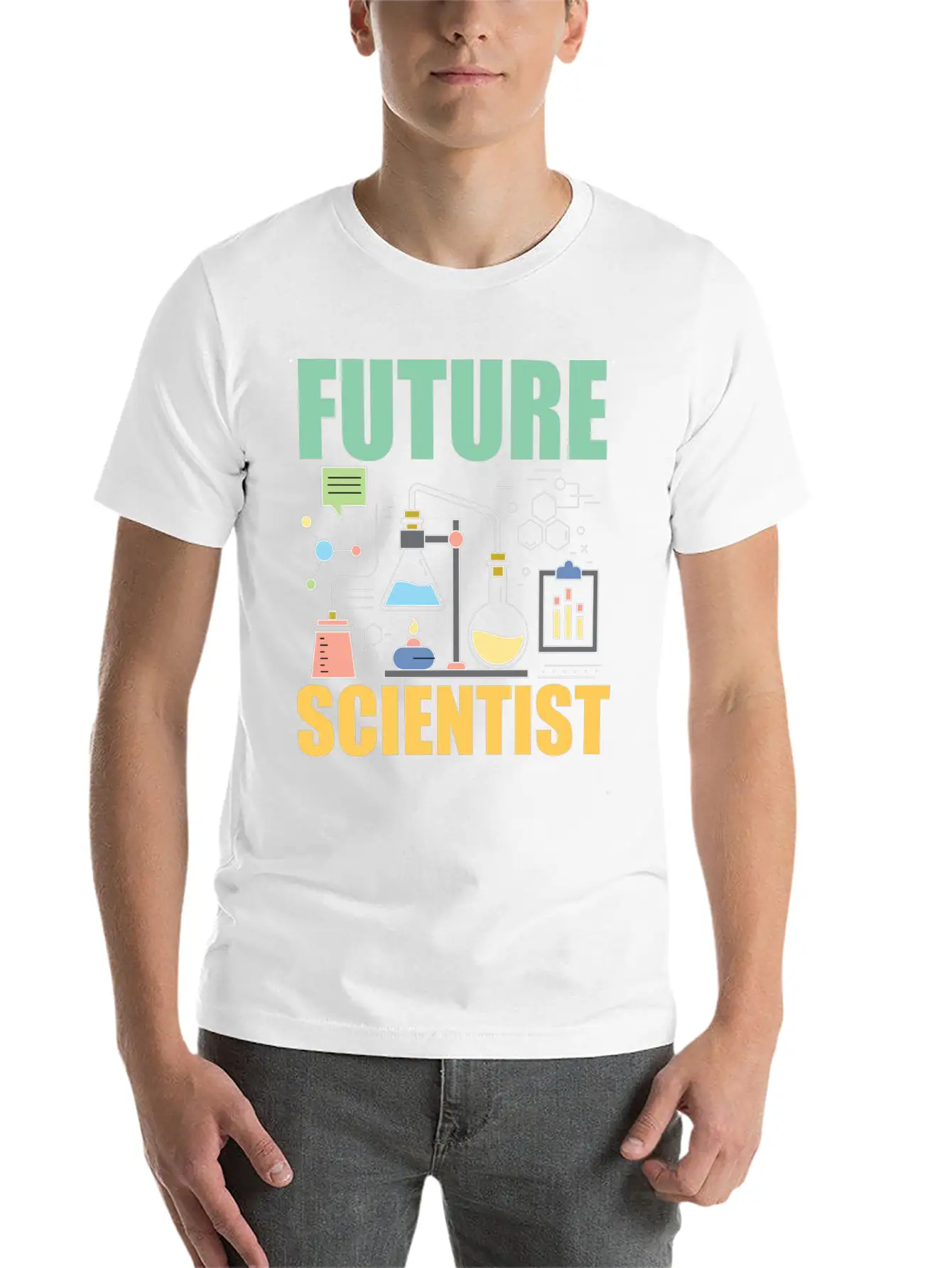 Science Funny - Future Scientist Basic Graphic T-Shirt ¨C Daily Comfort In Soft Cotton
