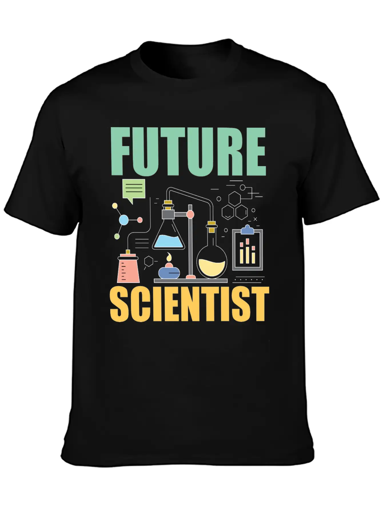 Science Funny - Future Scientist Basic Graphic T-Shirt ¨C Daily Comfort In Soft Cotton