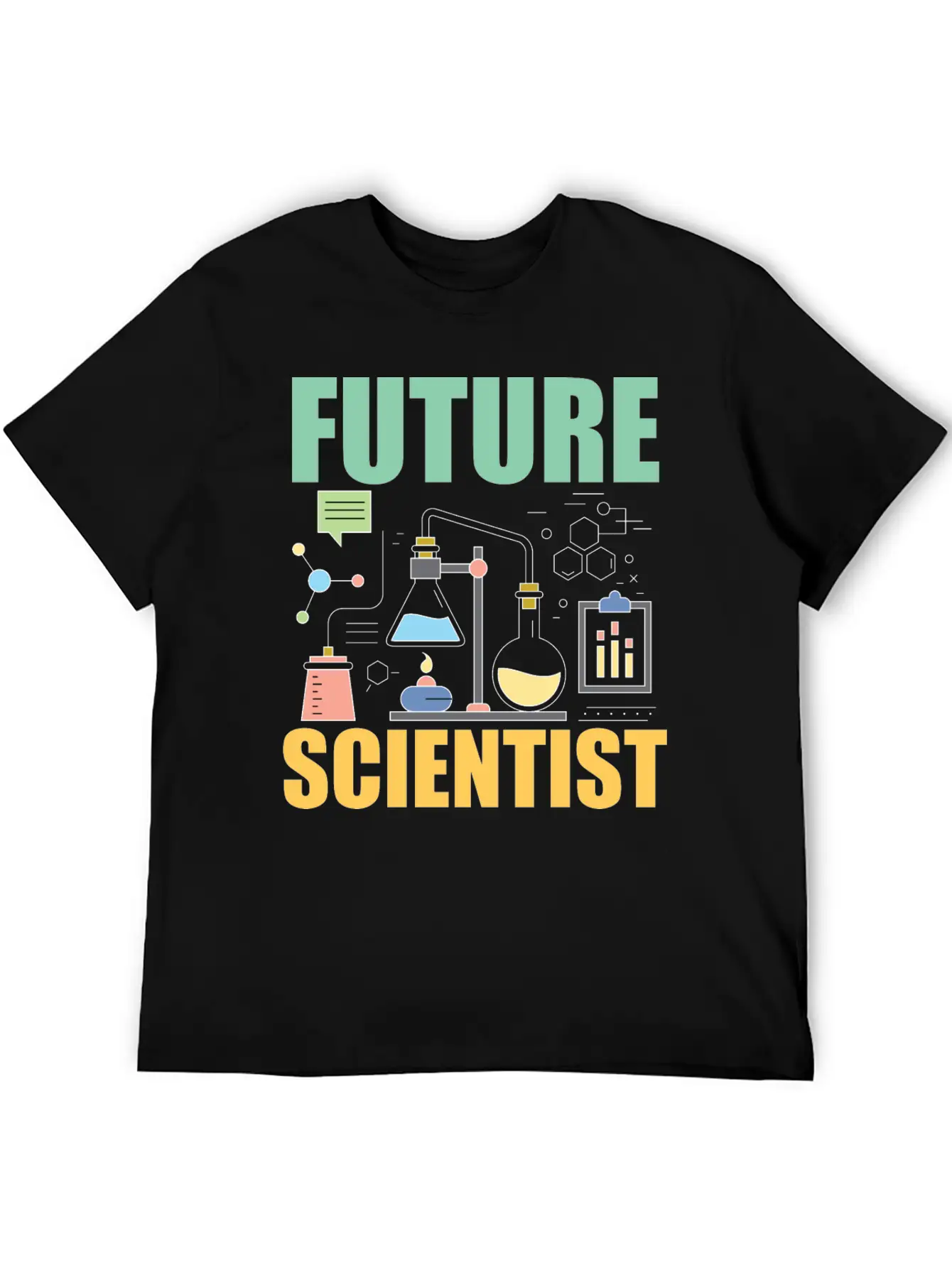 Science Funny - Future Scientist Basic Graphic T-Shirt ¨C Daily Comfort In Soft Cotton