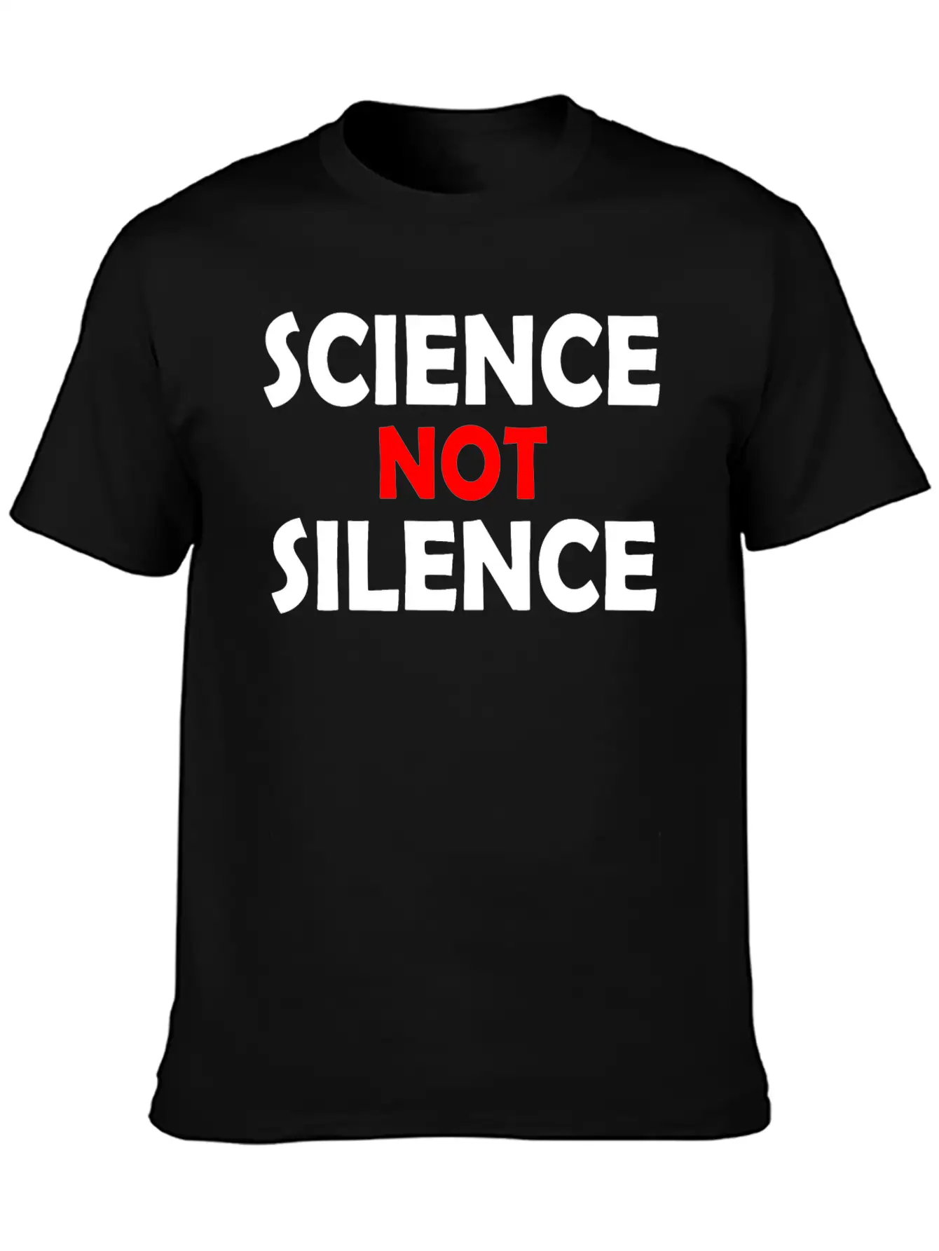Science Not Silence Basic Graphic T-Shirt ¨C Daily Comfort In Soft Cotton