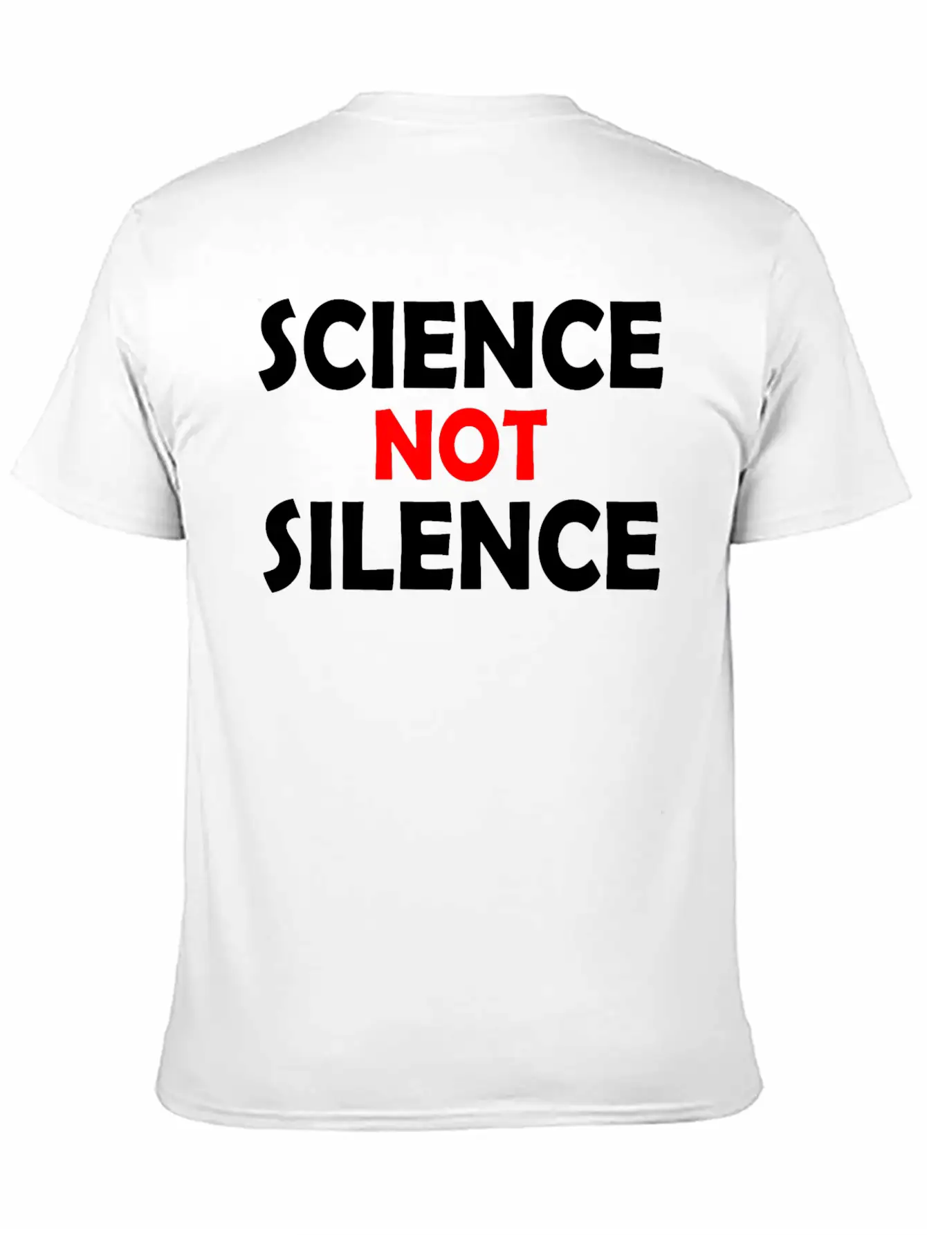 Science Not Silence Basic Graphic T-Shirt ¨C Daily Comfort In Soft Cotton