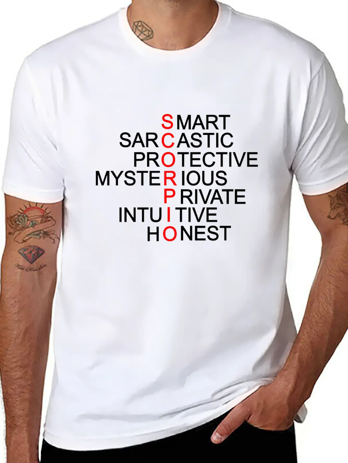 SCORPIO - SMART, PROTECTIVE, PRIVATE, HONEST Essential Cotton Tee For Daily Outfits ¨C Unisex Style