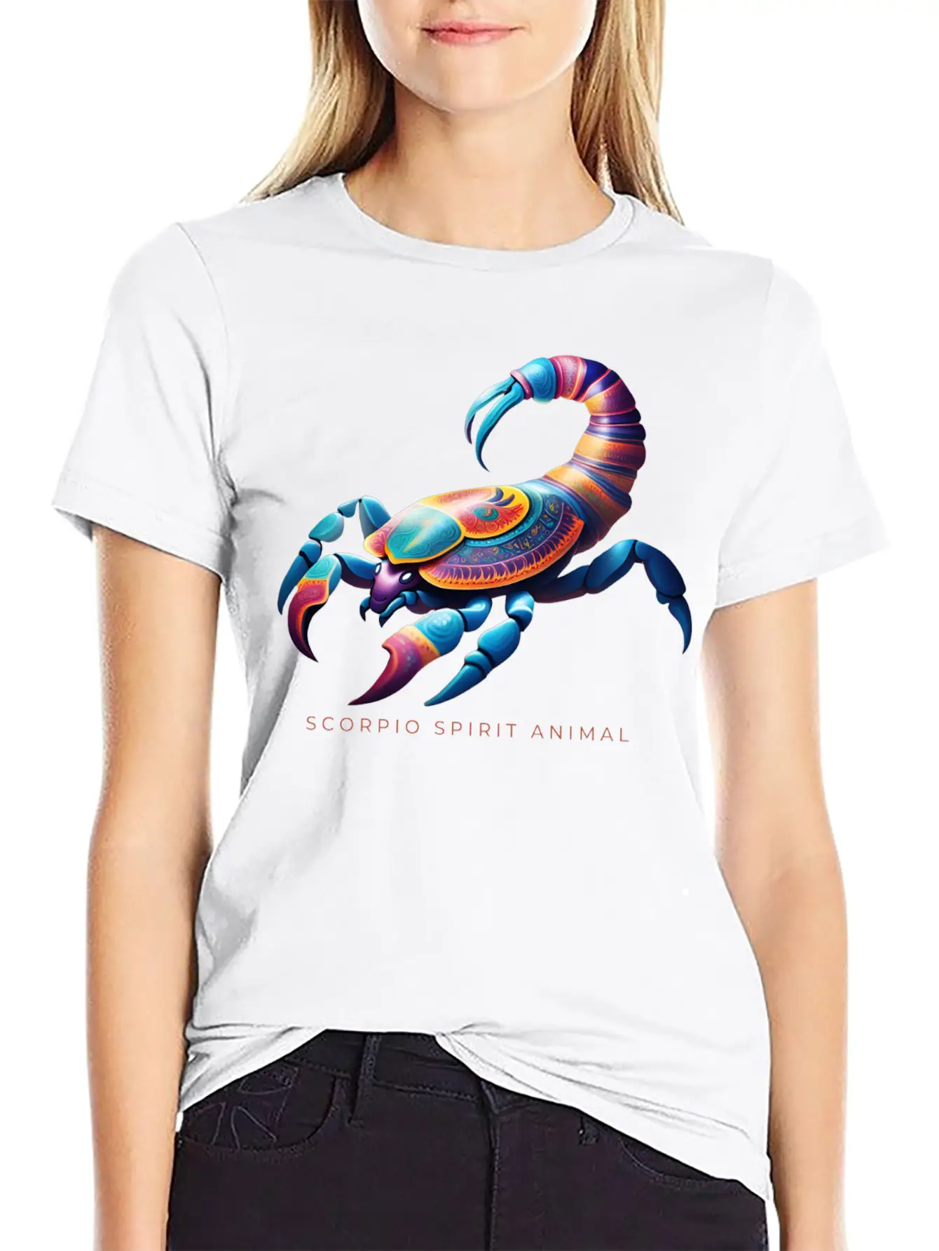 Scorpio Spirit Animal Scorpion Alebrije Male Essential Cotton Tee For Daily Outfits ¨C Unisex Style