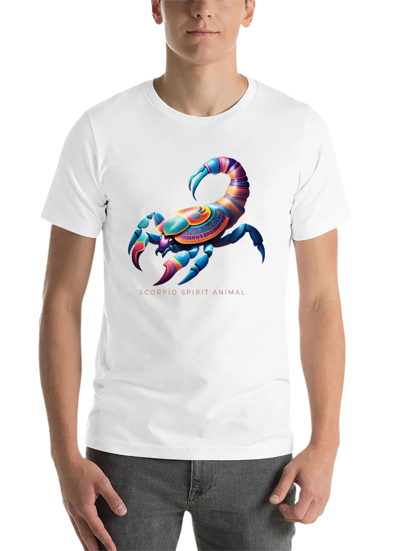 Scorpio Spirit Animal Scorpion Alebrije Male Essential Cotton Tee For Daily Outfits ¨C Unisex Style