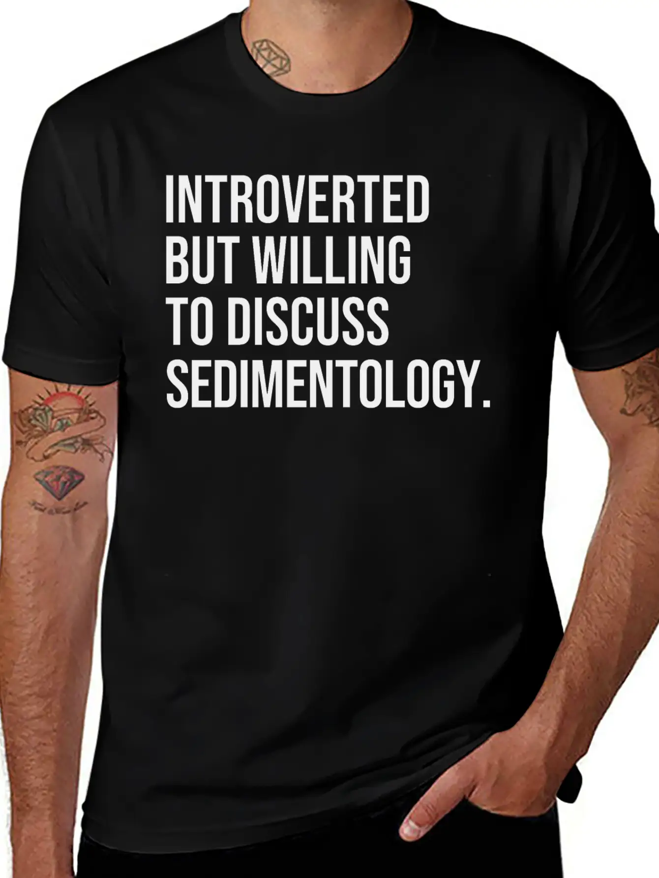 Sedimentology Funny Introverted Sedimentologist Essential Cotton Tee For Daily Outfits ¨C Unisex Style