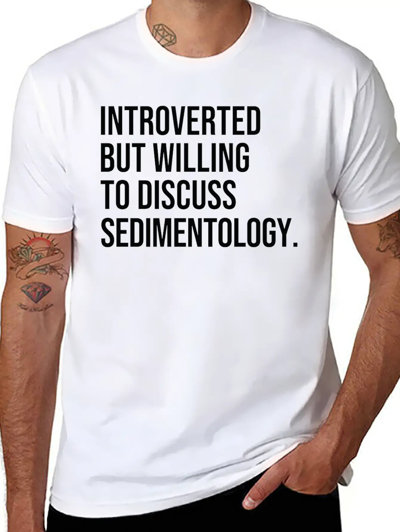 Sedimentology Funny Introverted Sedimentologist Essential Cotton Tee For Daily Outfits ¨C Unisex Style
