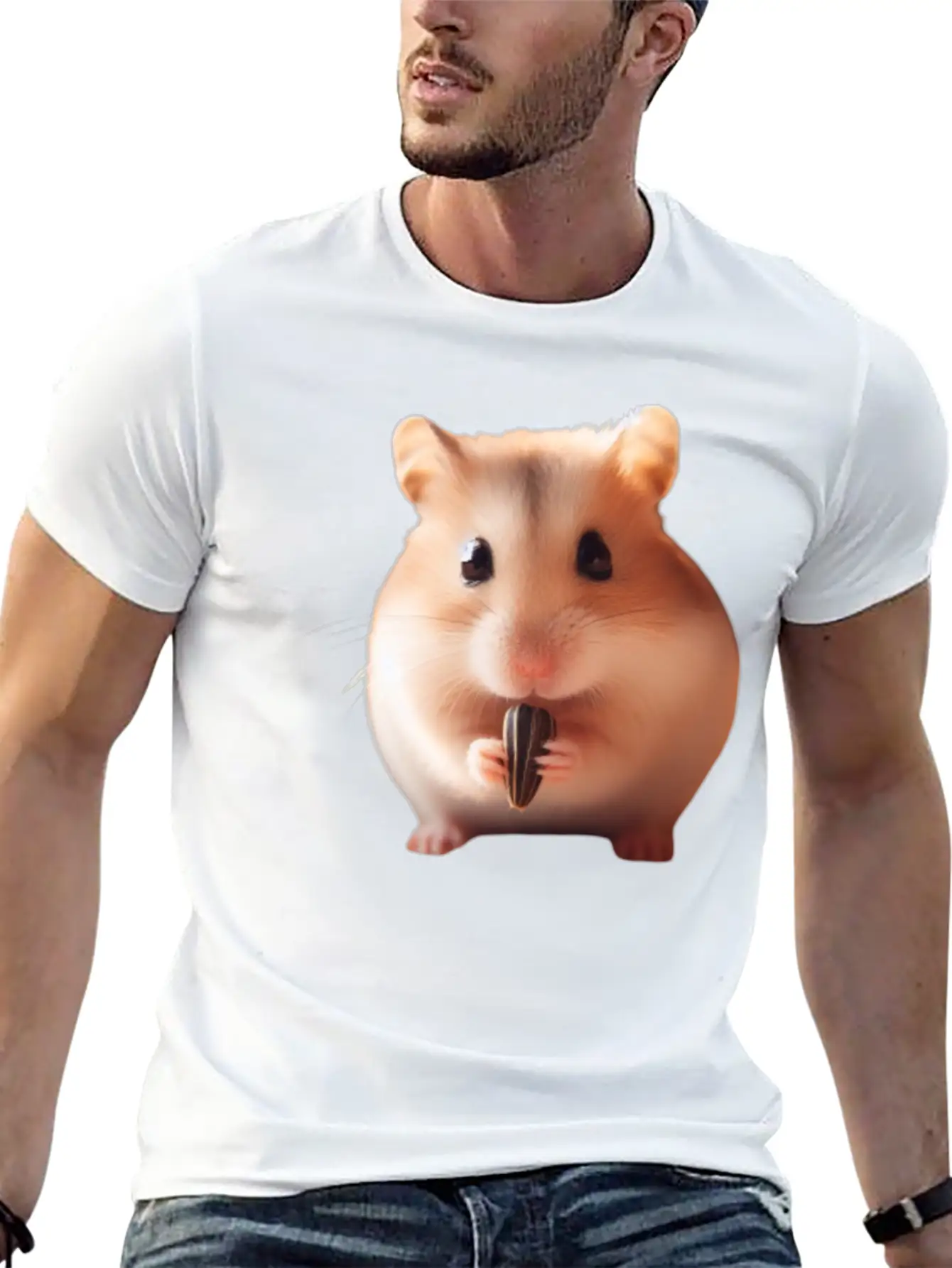 Seeds & Hamsters Essential Cotton Tee For Daily Outfits ¨C Unisex Style