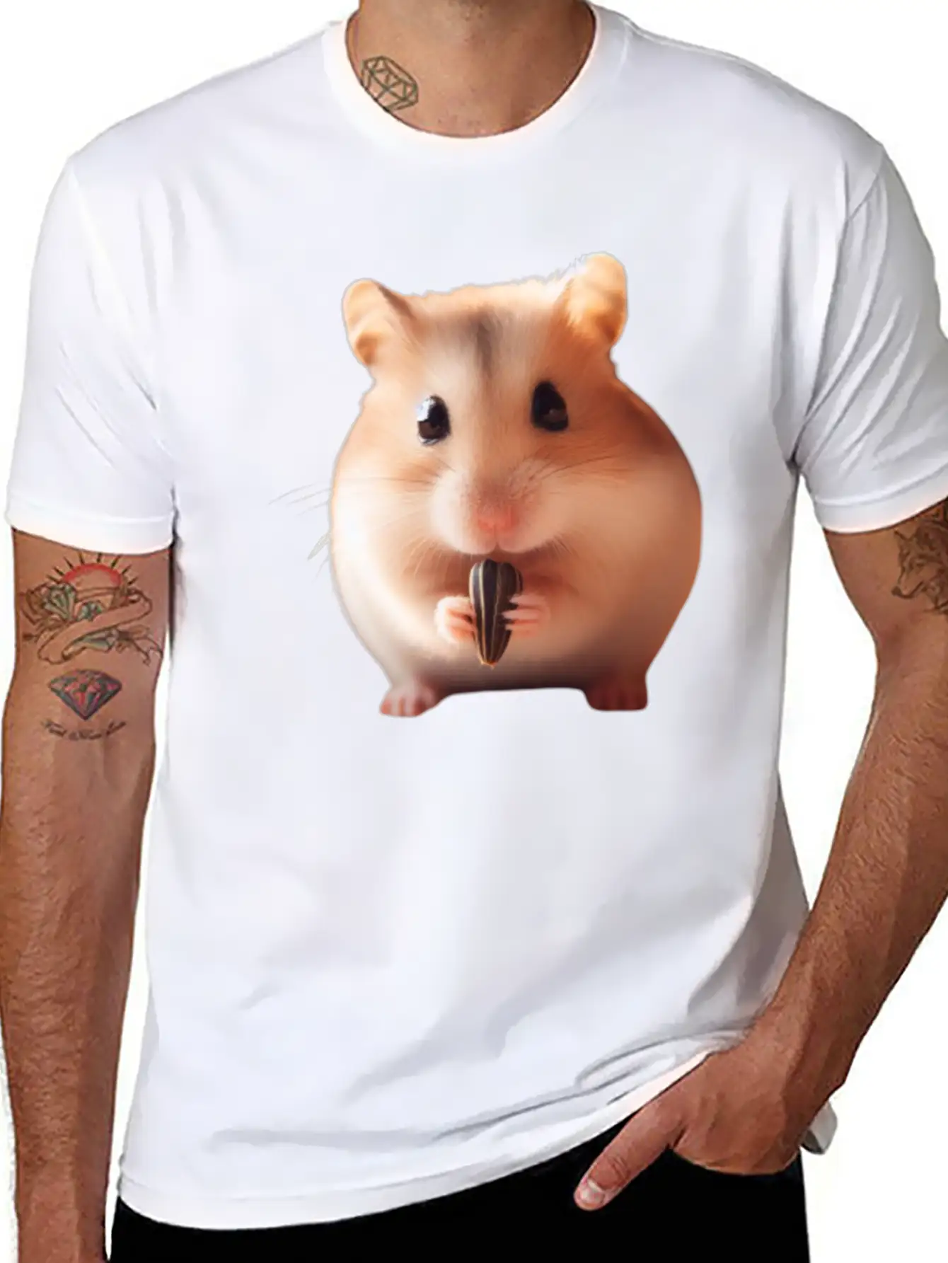 Seeds & Hamsters Essential Cotton Tee For Daily Outfits ¨C Unisex Style