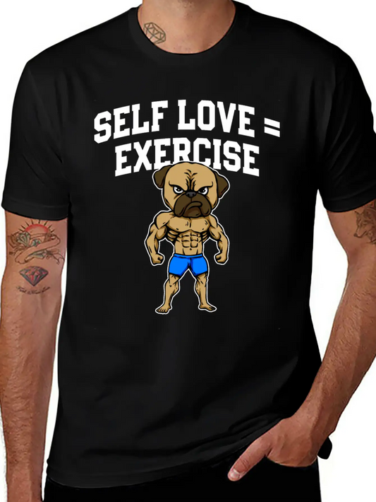 Self Love Exercise Workout Motivational Quote Gym Essential Cotton Tee For Daily Outfits ¨C Unisex Style