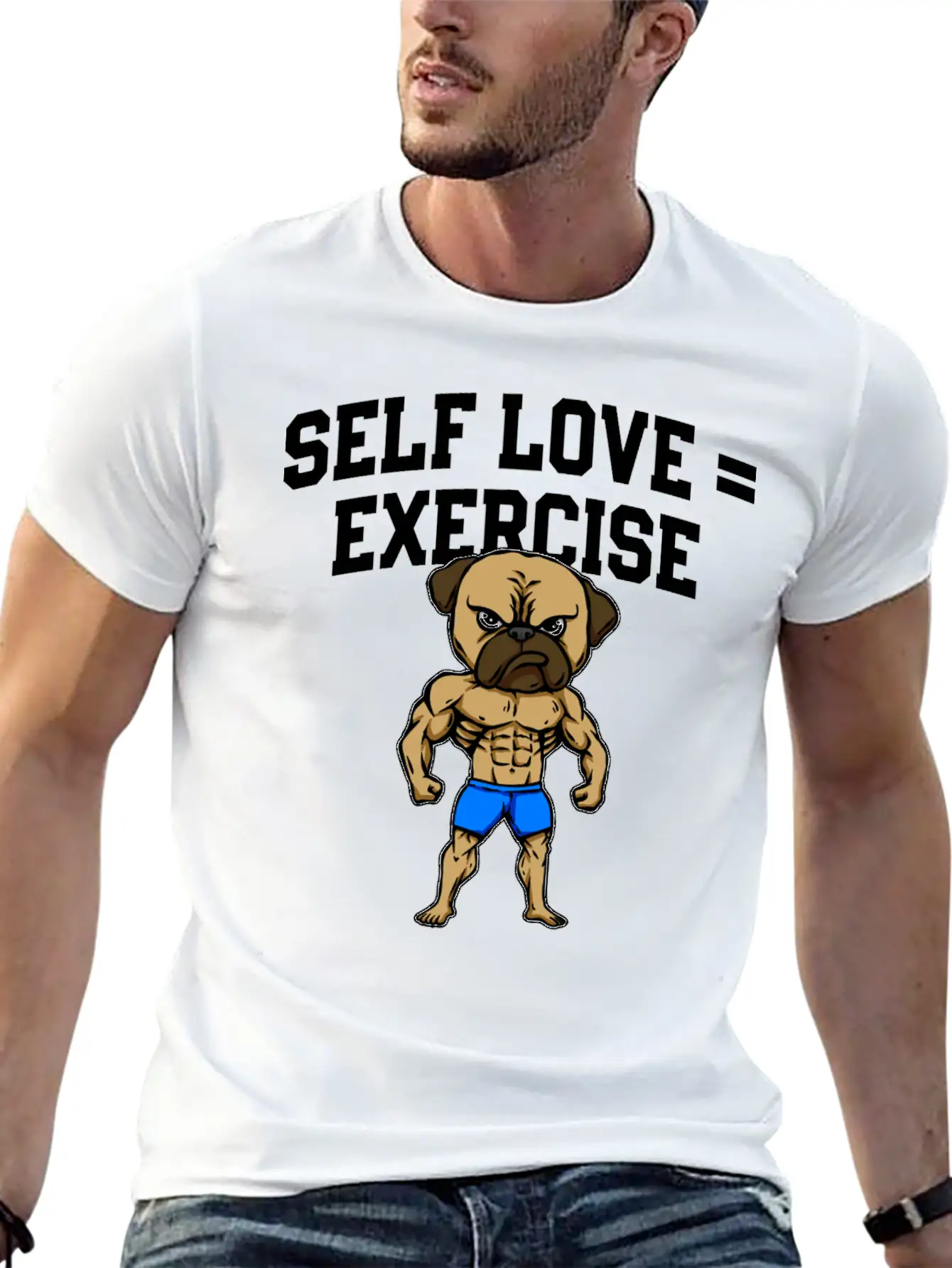 Self Love Exercise Workout Motivational Quote Gym Essential Cotton Tee For Daily Outfits ¨C Unisex Style