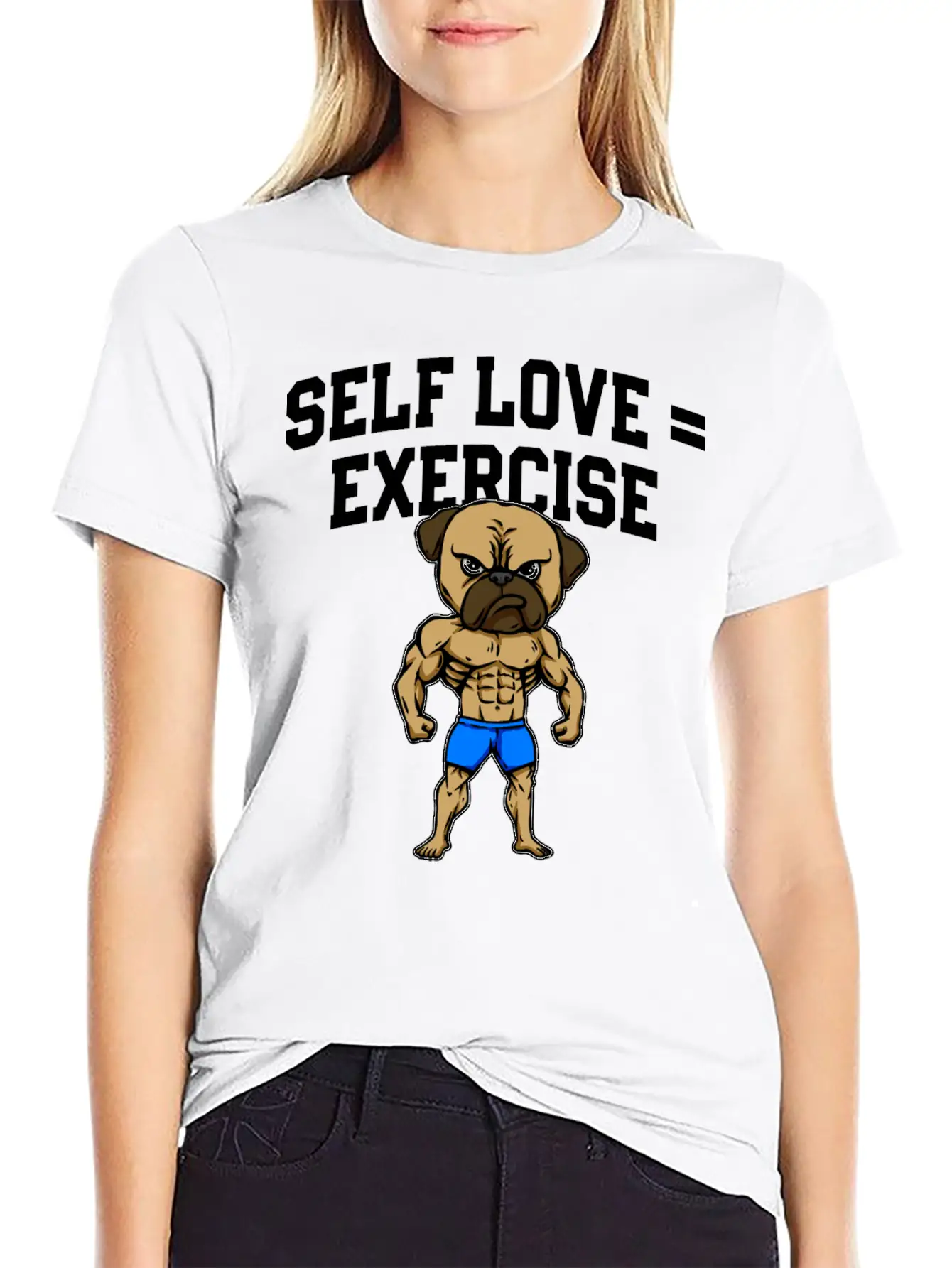 Self Love Exercise Workout Motivational Quote Gym Essential Cotton Tee For Daily Outfits ¨C Unisex Style