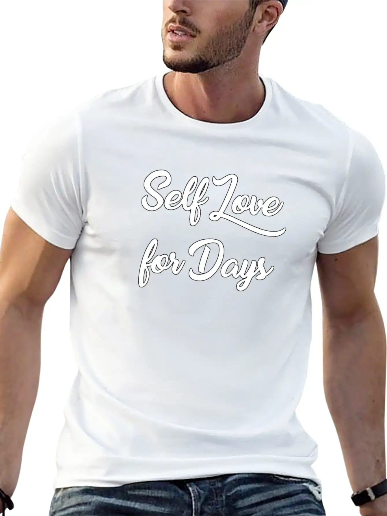 Self Love For Days Basic Graphic T-Shirt ¨C Daily Comfort In Soft Cotton