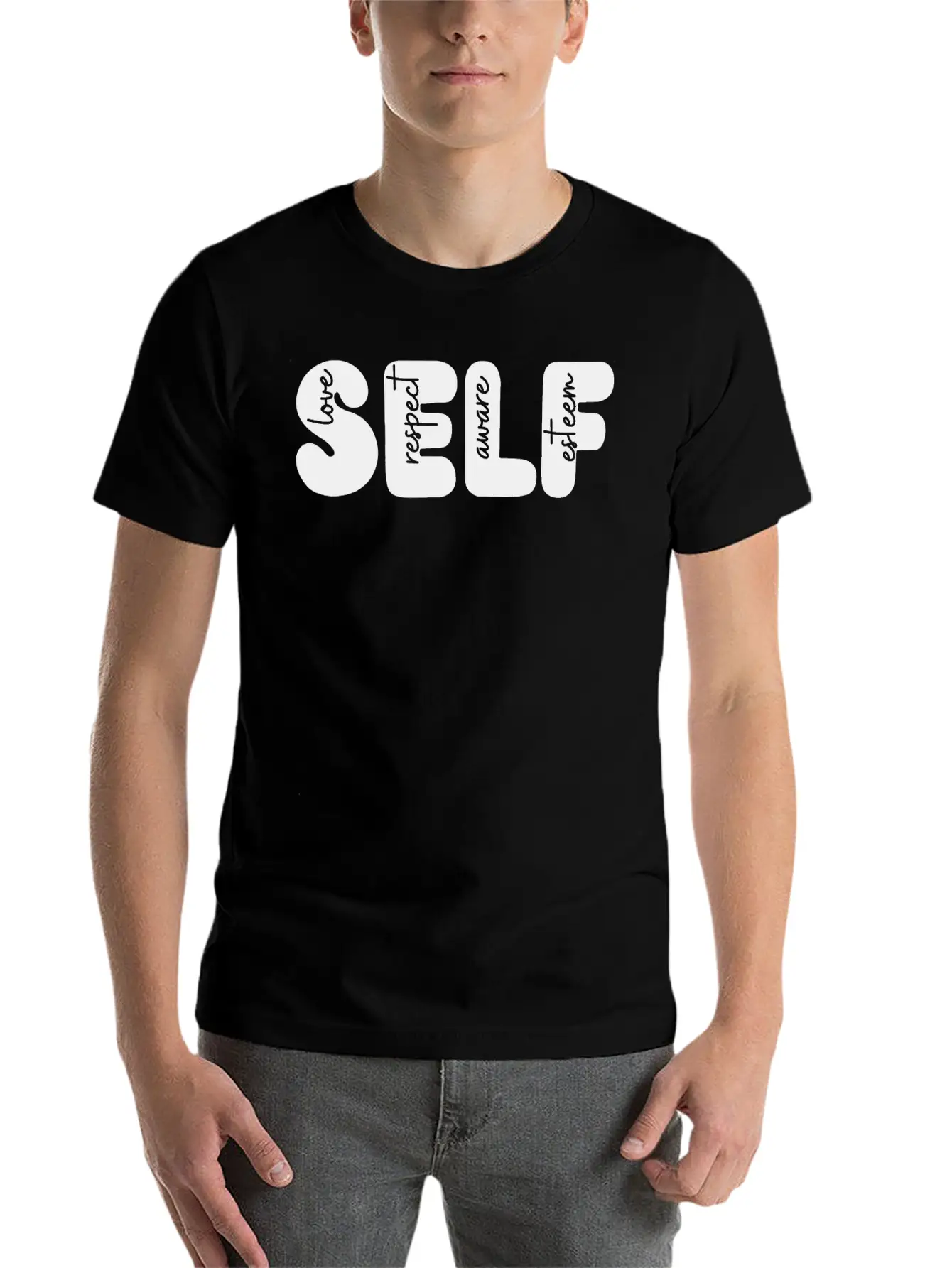 Self Love, Self Respect, Self Aware, Self Esteem Basic Graphic T-Shirt ¨C Daily Comfort In Soft Cotton