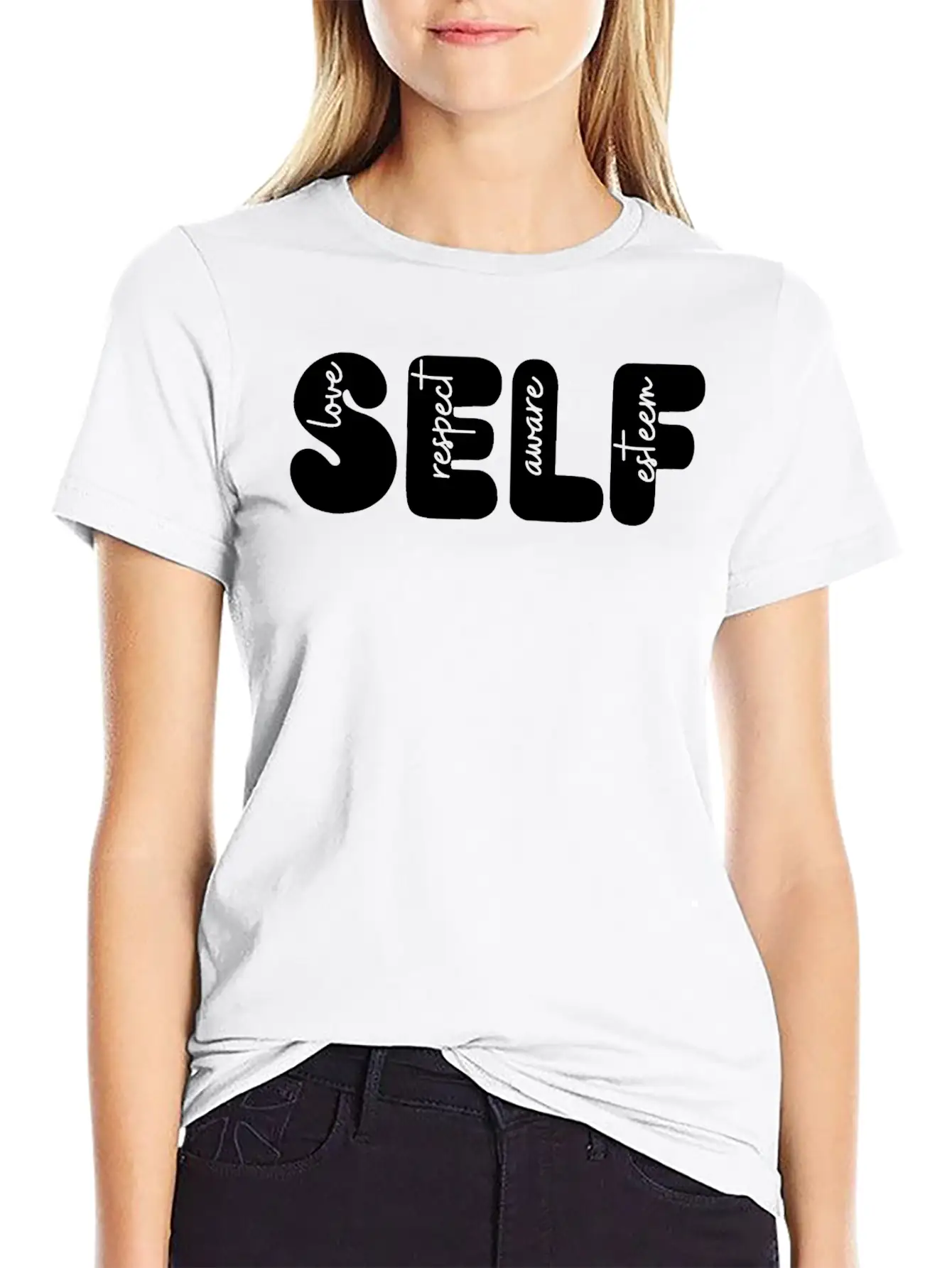 Self Love, Self Respect, Self Aware, Self Esteem Basic Graphic T-Shirt ¨C Daily Comfort In Soft Cotton