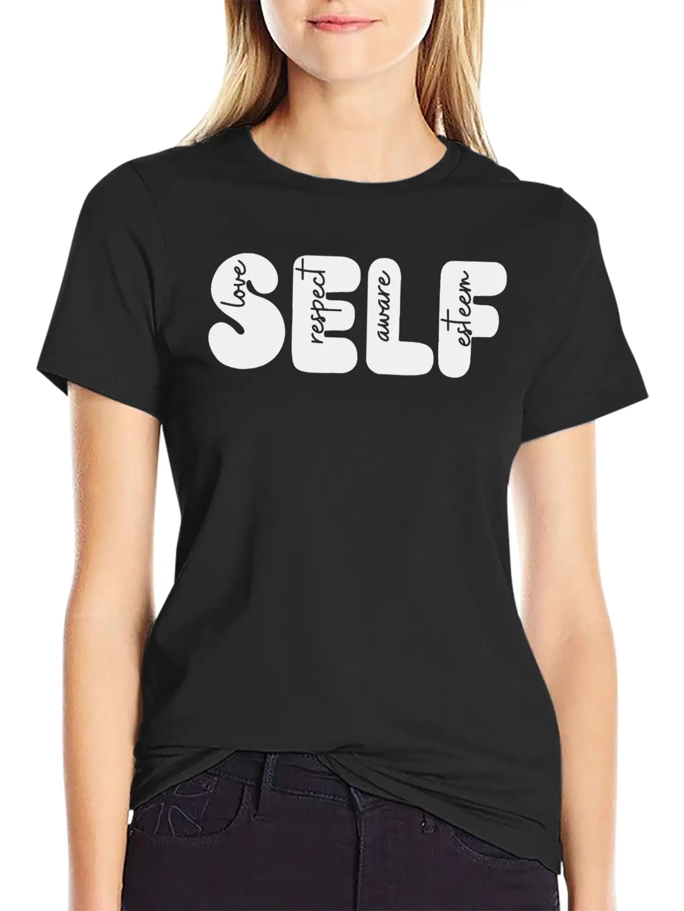 Self Love, Self Respect, Self Aware, Self Esteem Basic Graphic T-Shirt ¨C Daily Comfort In Soft Cotton