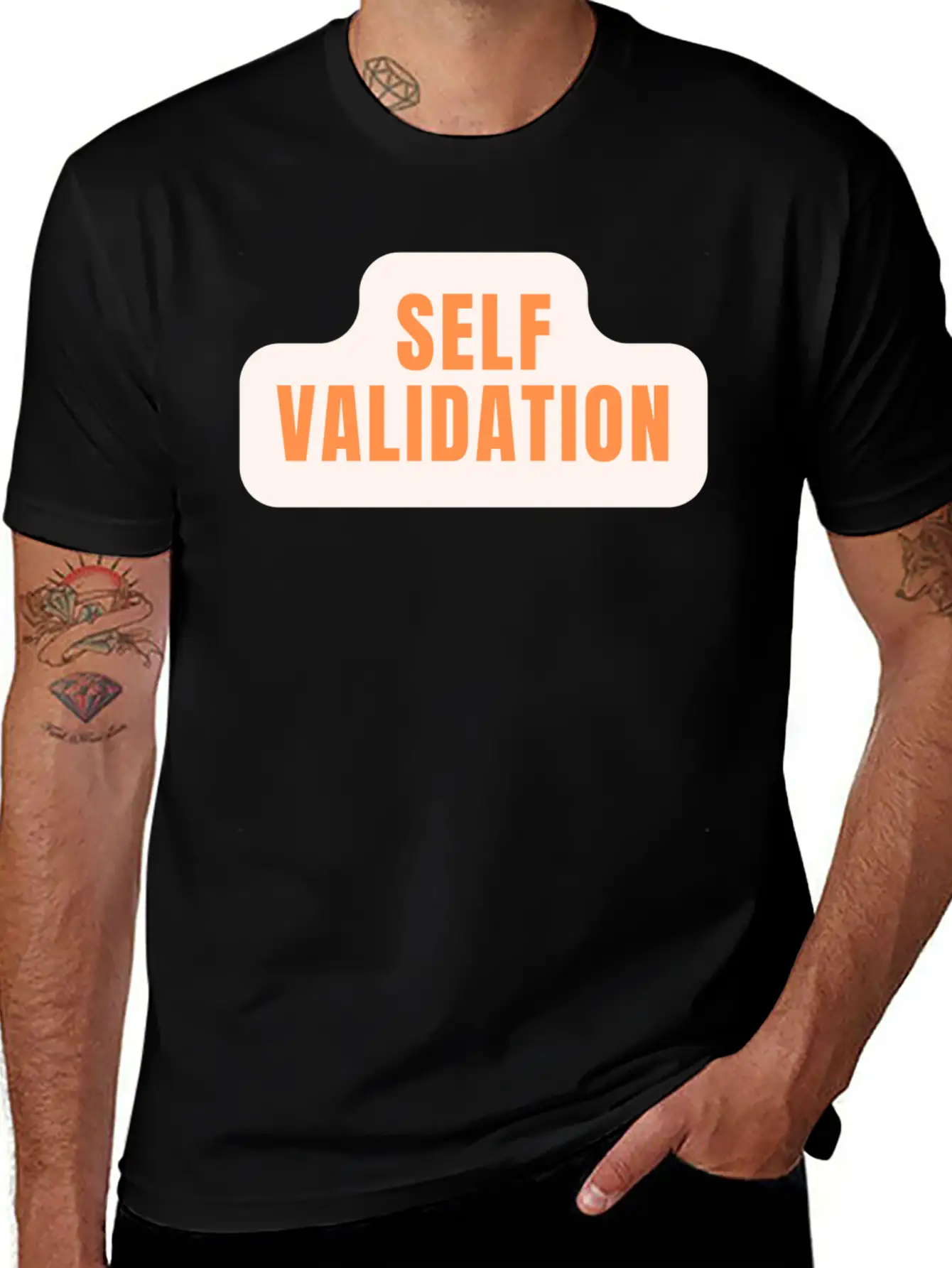 Self Validation : Reflecting Inner Truth Basic Graphic T-Shirt ¨C Daily Comfort In Soft Cotton
