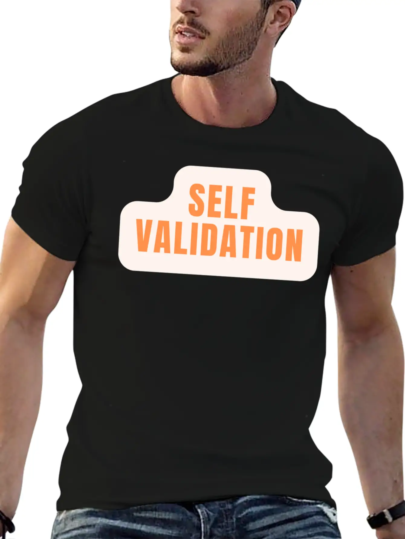 Self Validation : Reflecting Inner Truth Basic Graphic T-Shirt ¨C Daily Comfort In Soft Cotton