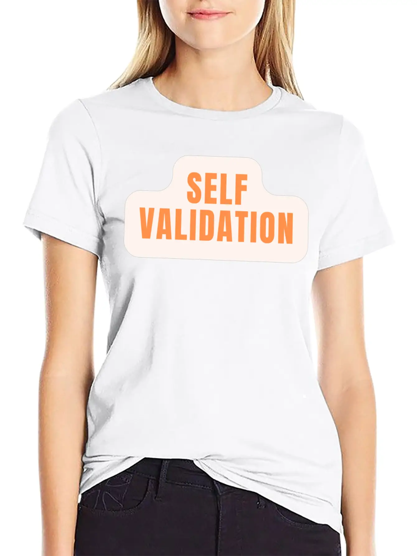 Self Validation : Reflecting Inner Truth Basic Graphic T-Shirt ¨C Daily Comfort In Soft Cotton