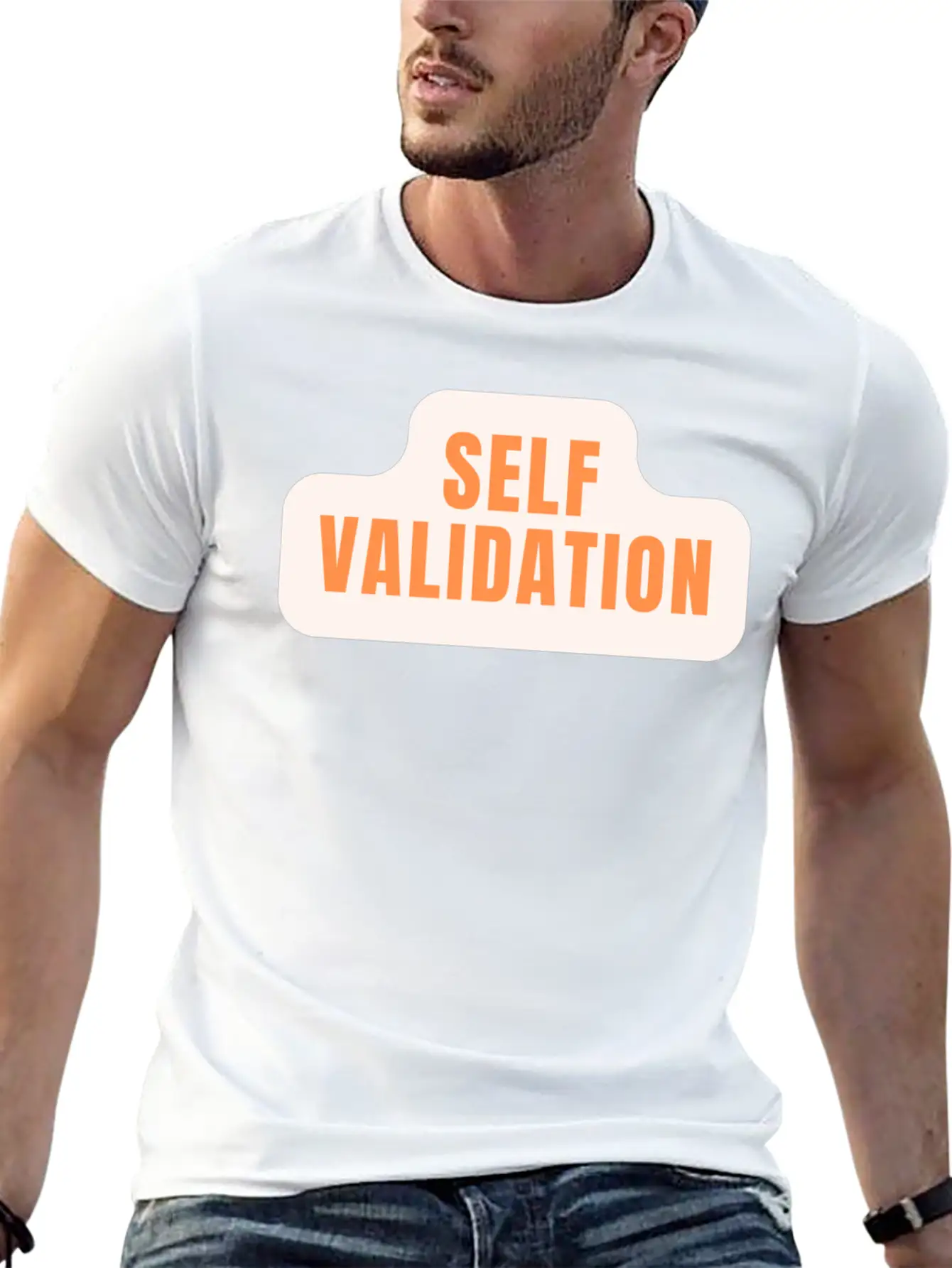 Self Validation : Reflecting Inner Truth Basic Graphic T-Shirt ¨C Daily Comfort In Soft Cotton
