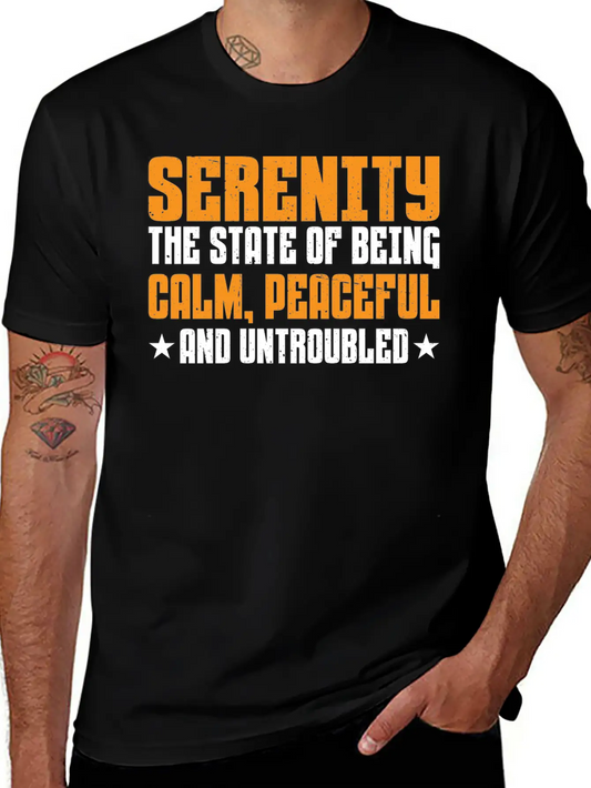 Serenity, Being Calm, Peaceful, And Untroubled 3 Essential Cotton Tee For Daily Outfits ¨C Unisex Style