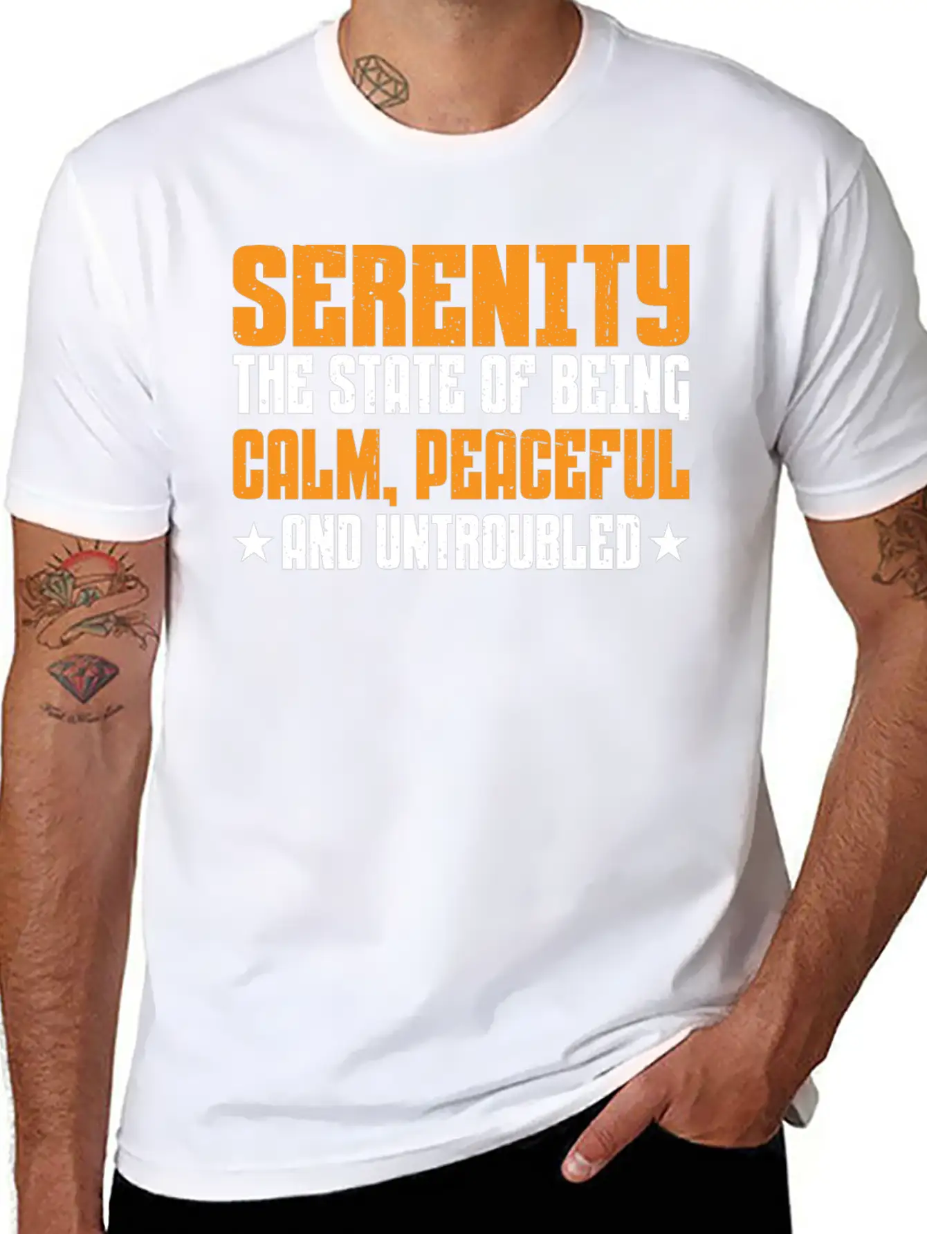 Serenity, Being Calm, Peaceful, And Untroubled 3 Essential Cotton Tee For Daily Outfits ¨C Unisex Style