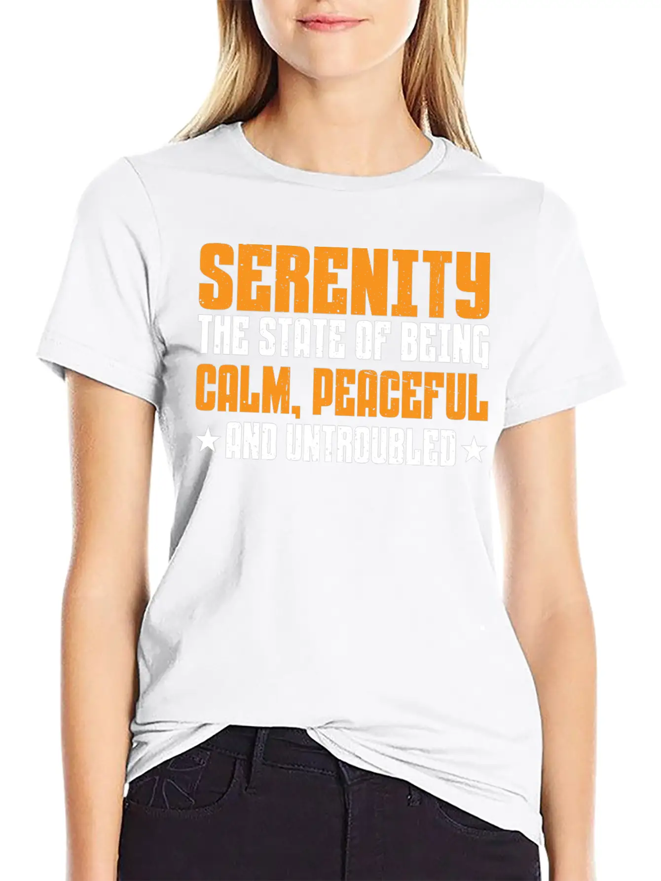 Serenity, Being Calm, Peaceful, And Untroubled 3 Essential Cotton Tee For Daily Outfits ¨C Unisex Style