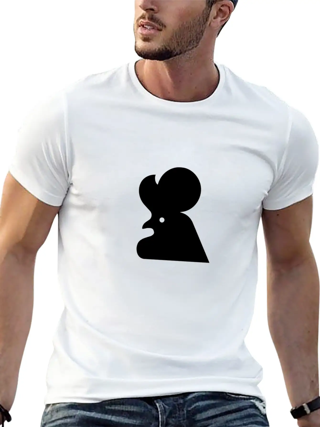 Shadow Chicken Essential Cotton Tee For Daily Outfits ¨C Unisex Style